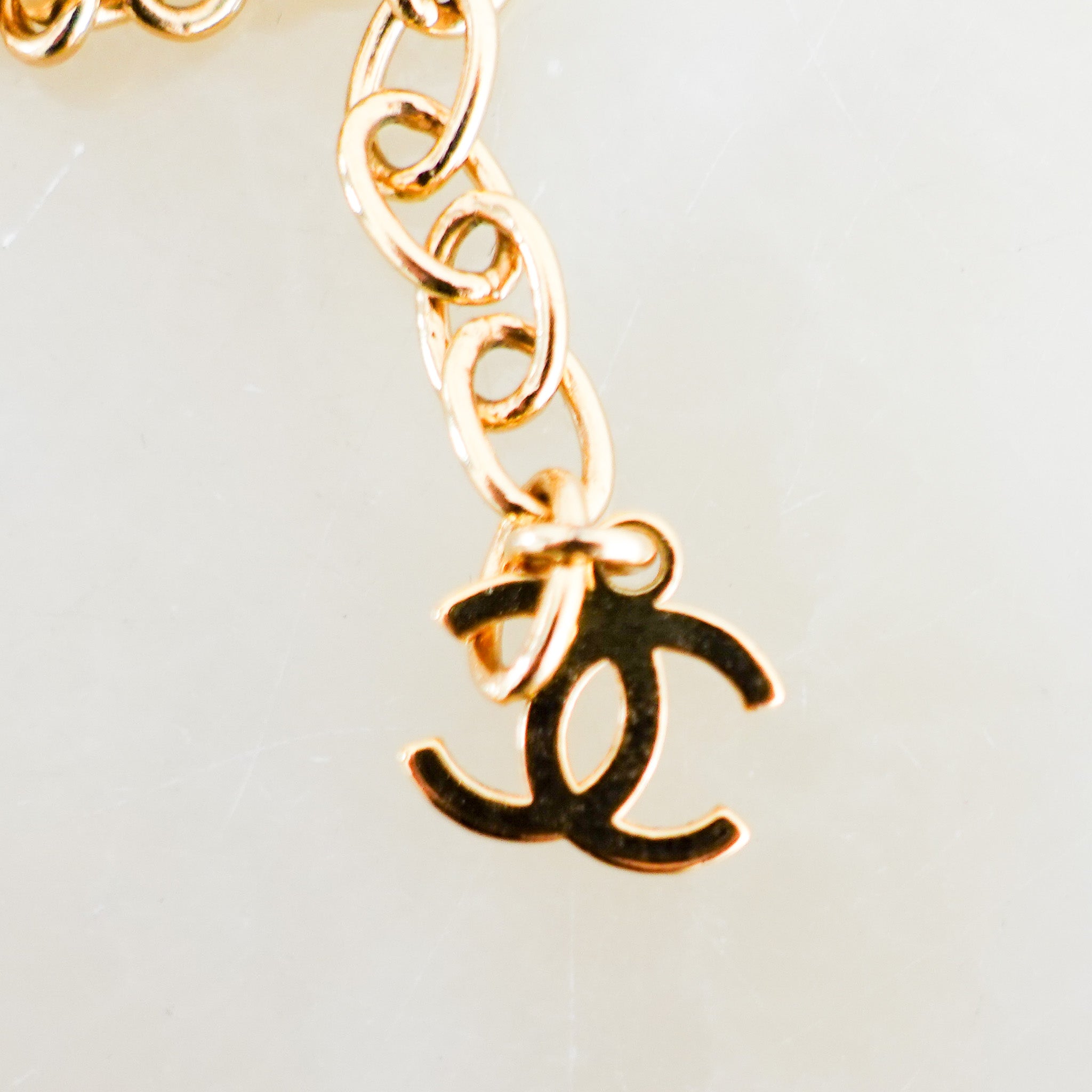 Chanel Pearl and Gold CC Necklace RRP £1.5k | authentic preloved - Reloved Again