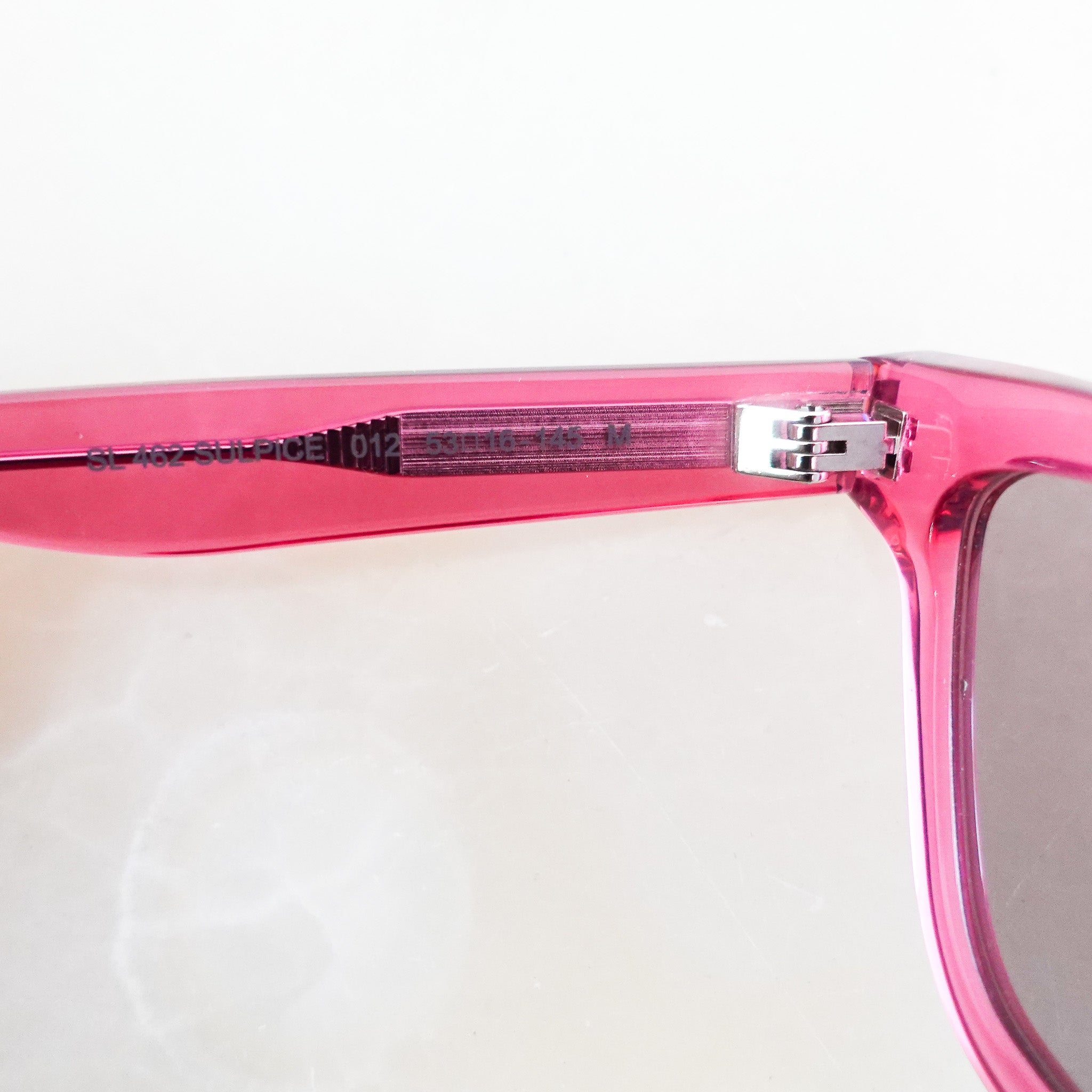 Saint Laurent Pink Rectangle Sunglasses RRP £300 | Authentic Preloved FINAL SALE - Reloved Again