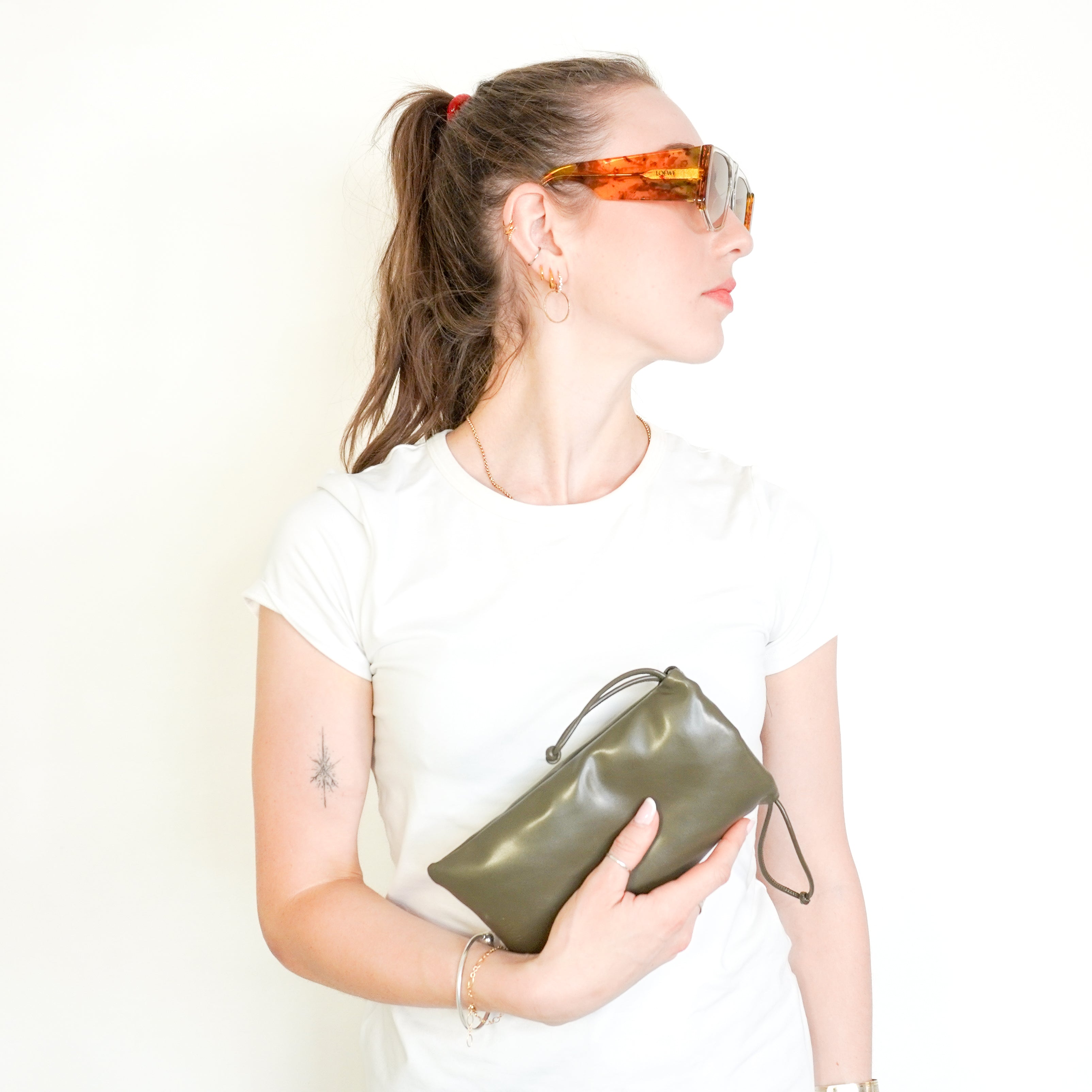 Loewe Translucent Amber Tortoiseshell Rectangular Sunglasses - LW40026U 26F (RRP £330) | Authentic Preloved FINAL SALE