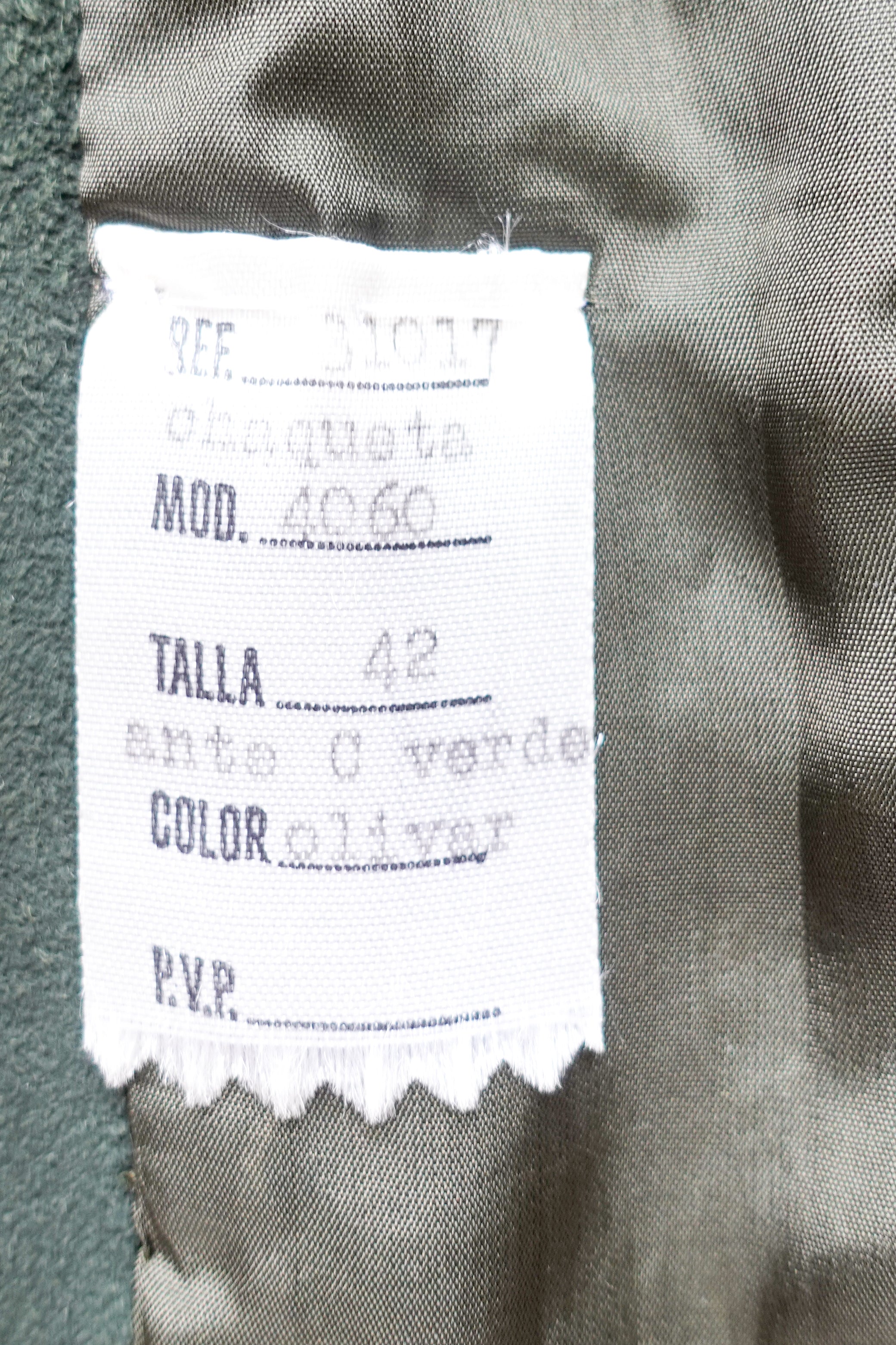 Loewe Vintage Green Suede Jacket | Authentic Preloved