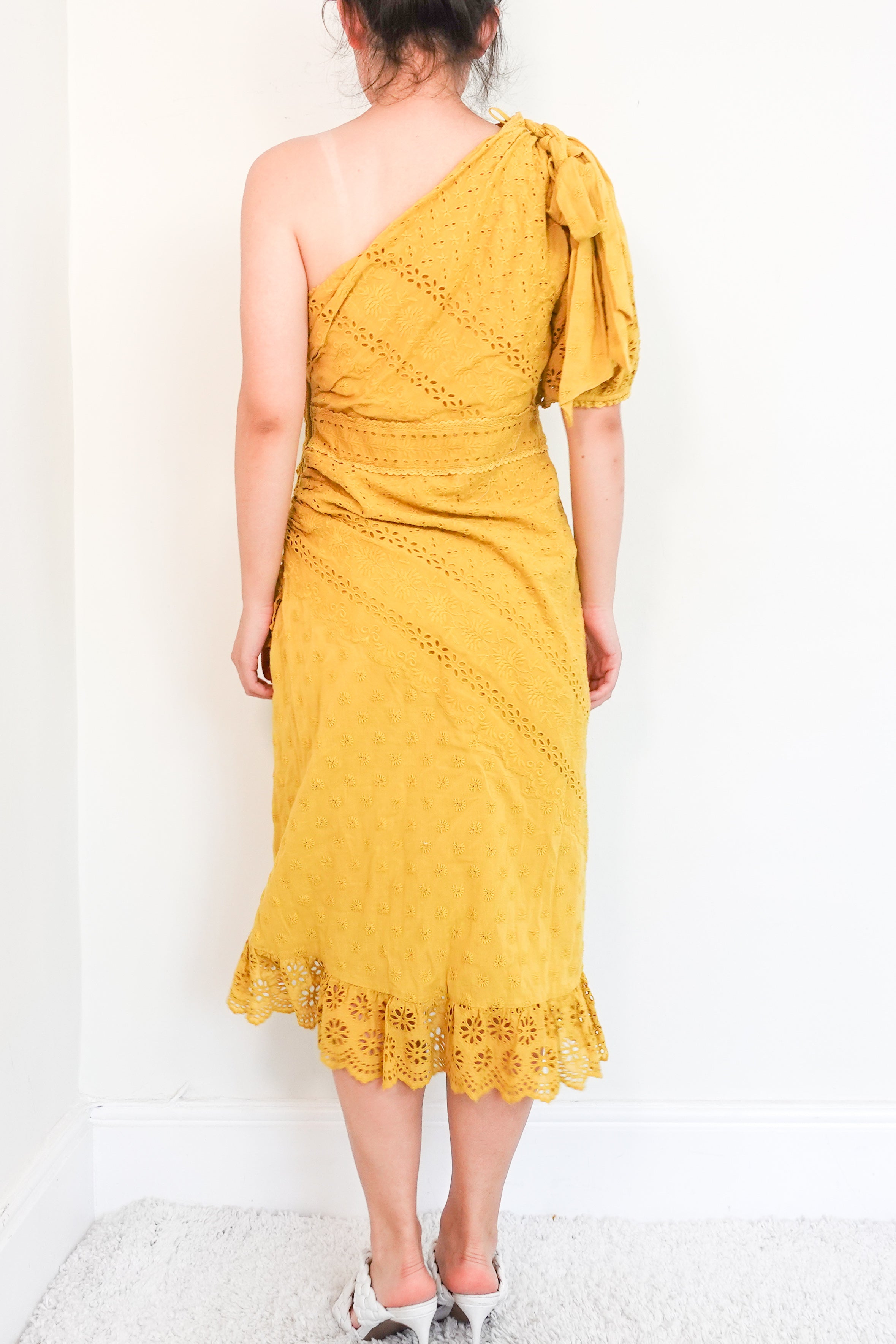 Ulla Johnson Gwyneth Eyelet Embroidered midi Dress RRP £199 | Authentic Preloved