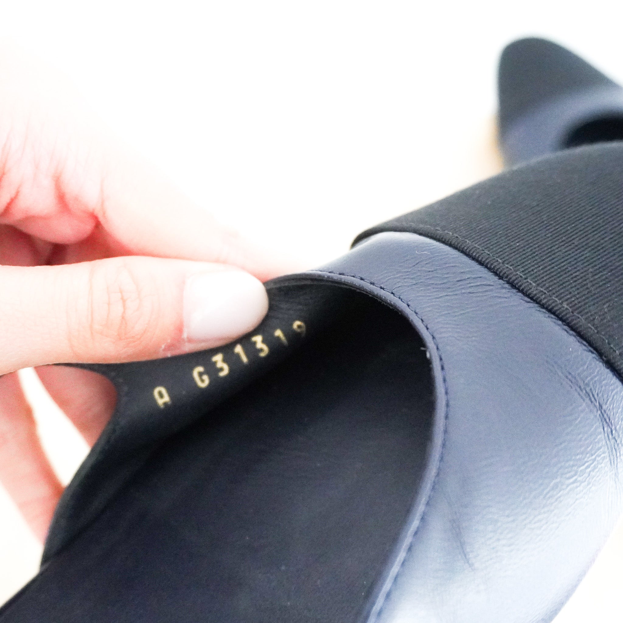 Chanel Navy Slingbacks RRP £880 | Authentic Preloved - Reloved Again