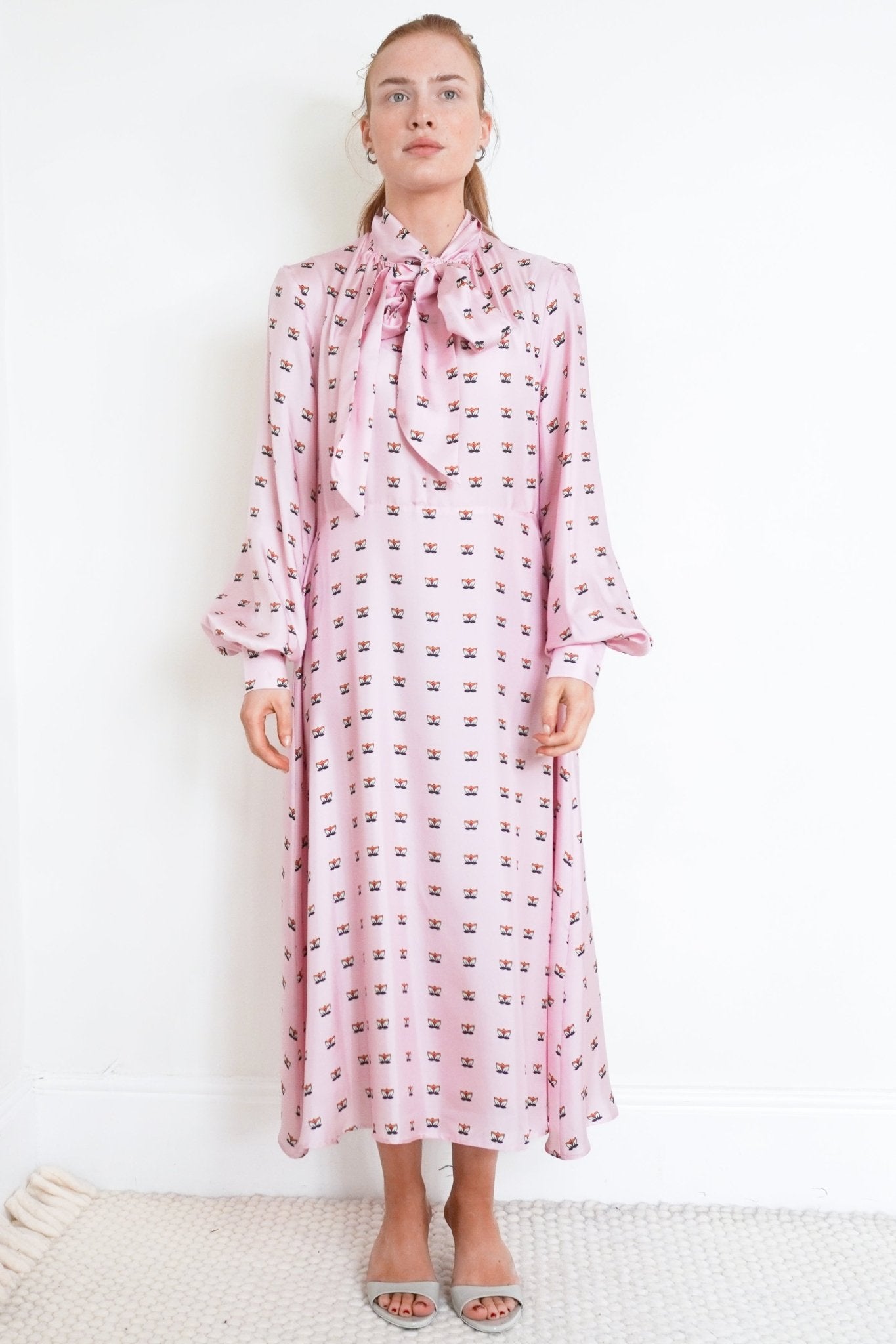 NEW Lisou Floral Pink Midi Dress RRP £350 | Authentic Preloved - Reloved Again