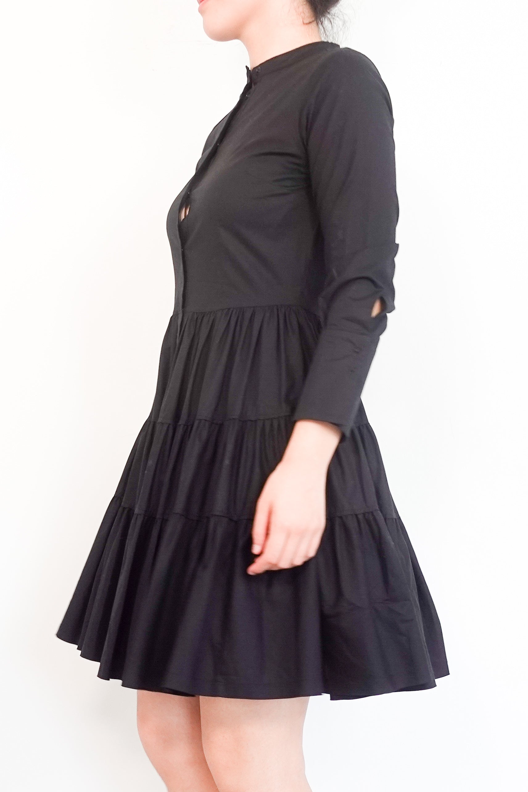 Twinset Black Cotton Mini Dress RRP £210 | Authentic Preloved