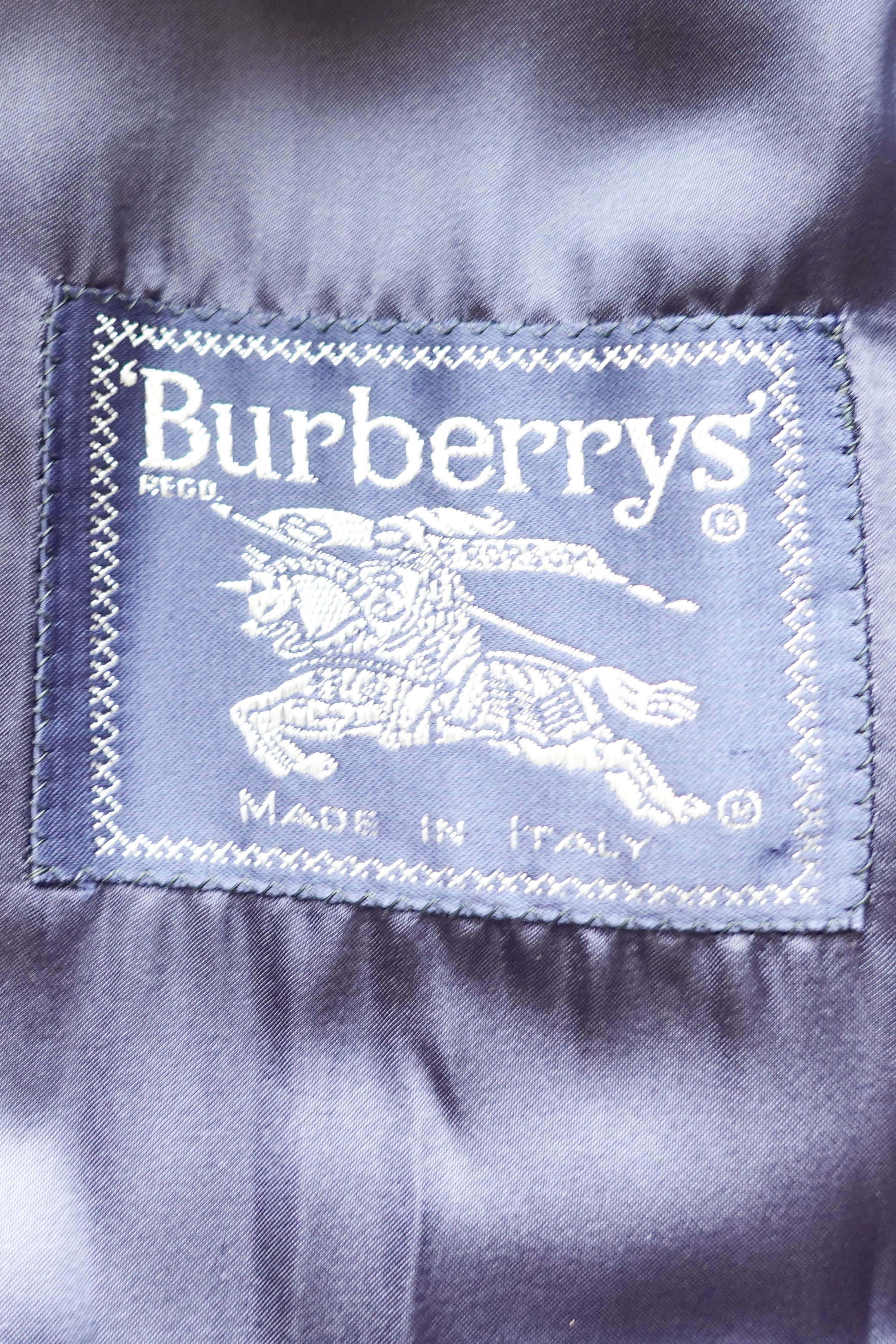 Burberry London Vintage Navy Cashmere Long Coat | Authentic Preloved
