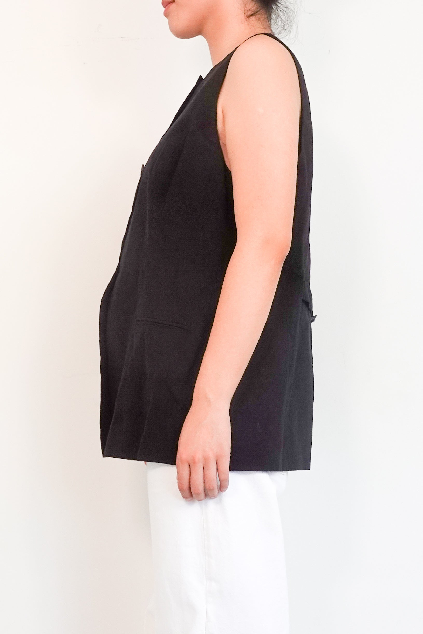 Aligne Black Waistcoat Top RRP £119 | Authentic Preloved