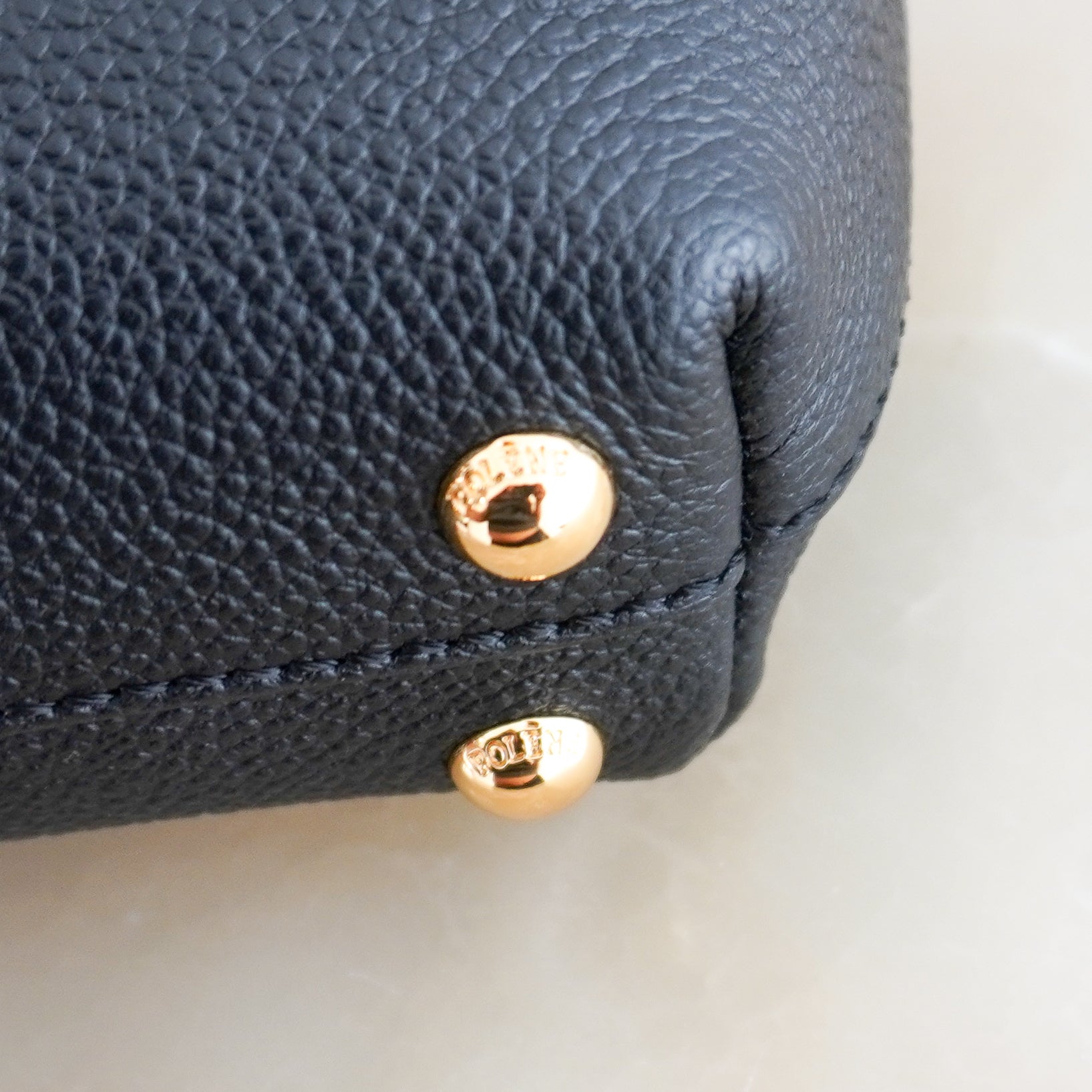 NEW Polène Numéro Un Micro Bag in Textured Black (RRP £160) | Authentic Preloved