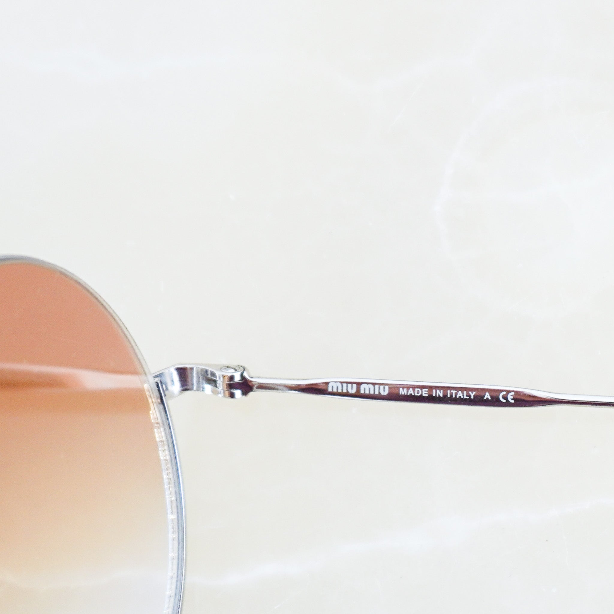 Miu Miu Round Sunglasses in Silver RRP £250 | Authentic Preloved FINAL SALE - Reloved Again