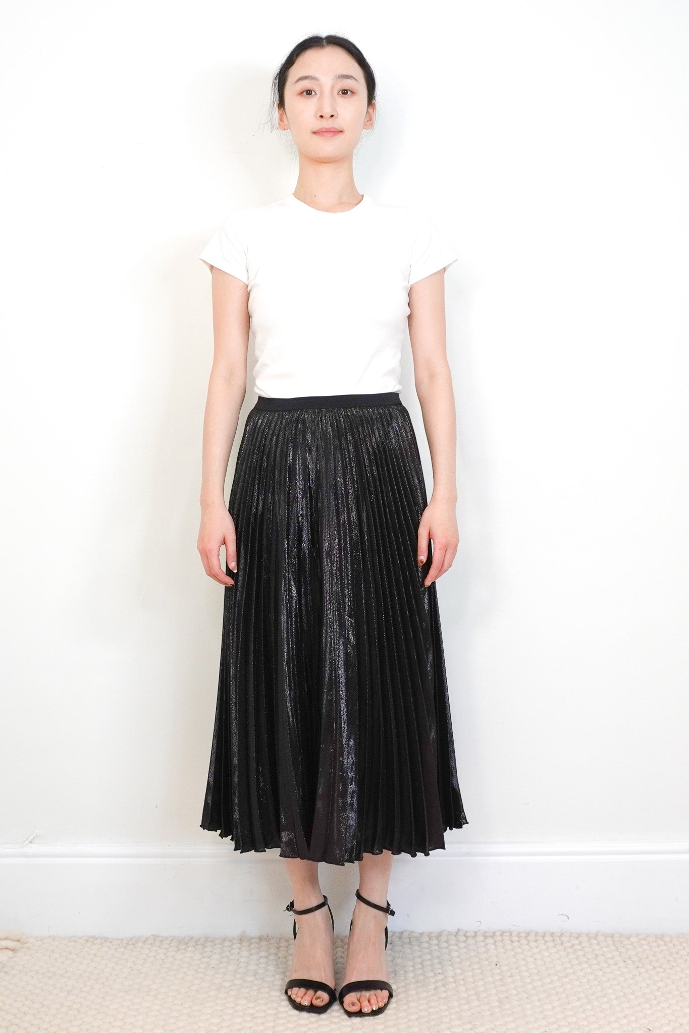 Diane Von Furstenberg Black Metallic Maxi Skirt RRP £350 | Authentic Preloved - Reloved Again