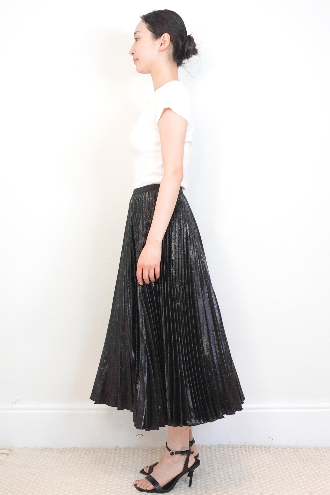 Diane Von Furstenberg Black Metallic Maxi Skirt RRP £350 | Authentic Preloved - Reloved Again