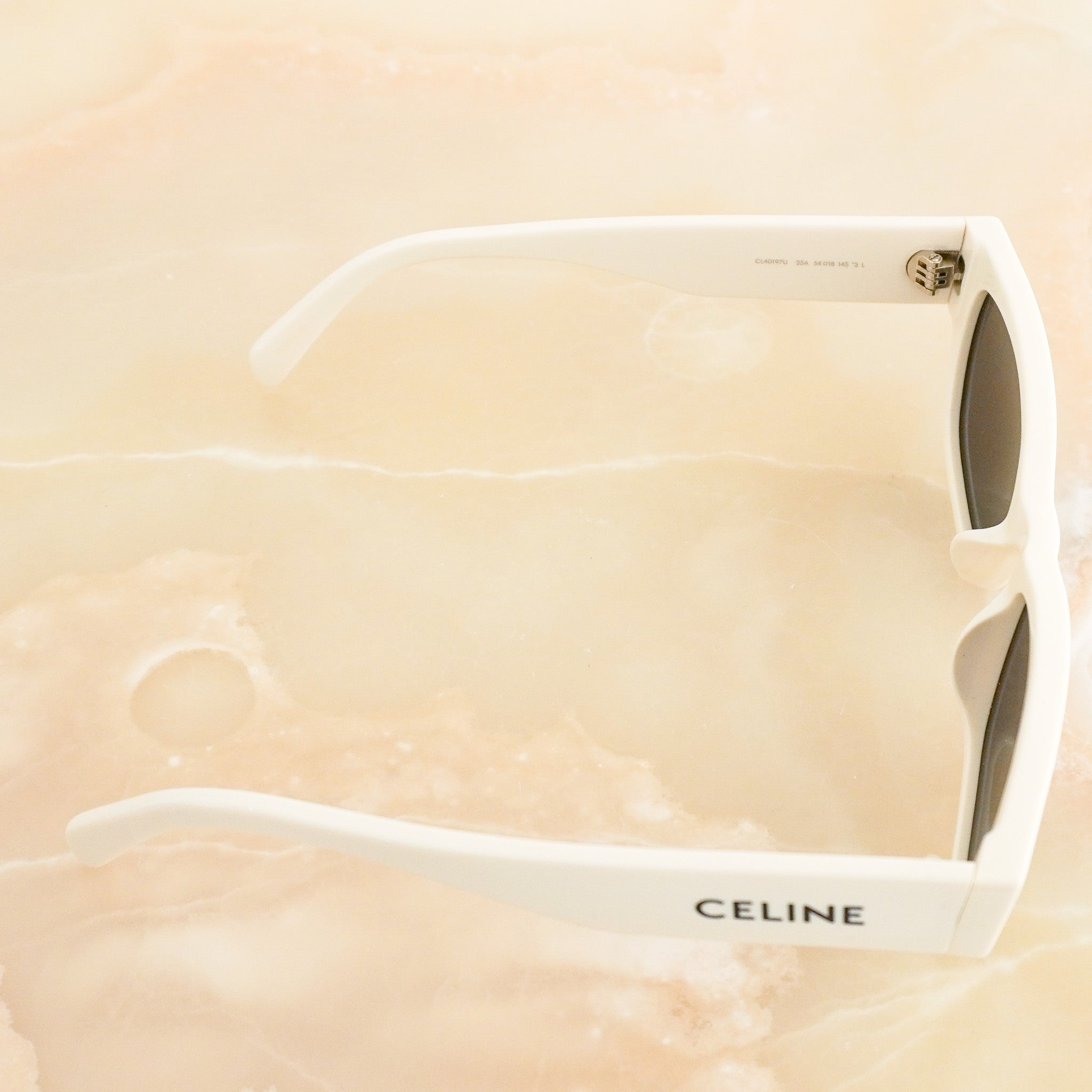 Celine White Square Sunglasses RRP £340 | Authentic Preloved FINAL SALE