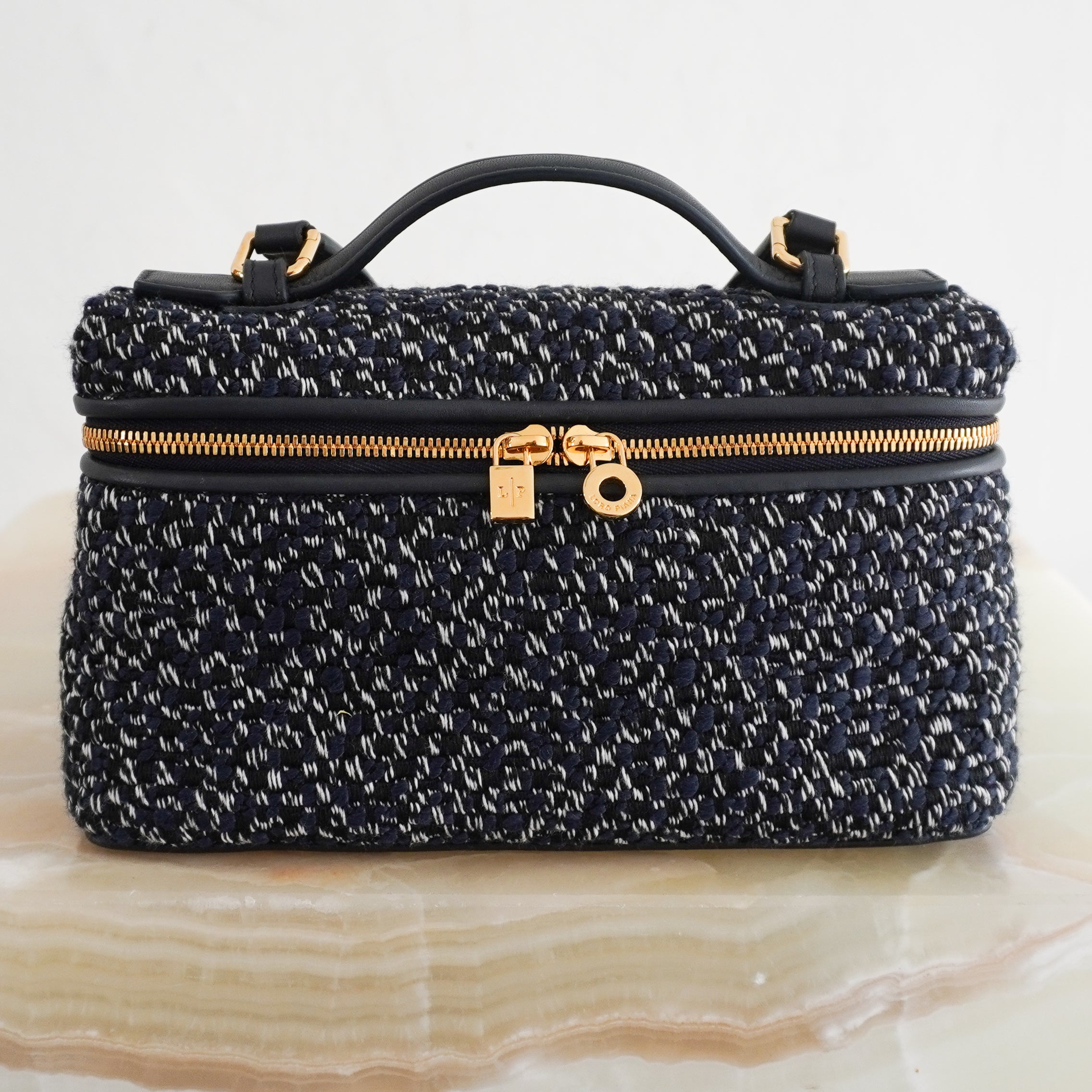 Loro Piana Extra Pocket Tweed Bag L29 RRP £2500 | Authentic Preloved