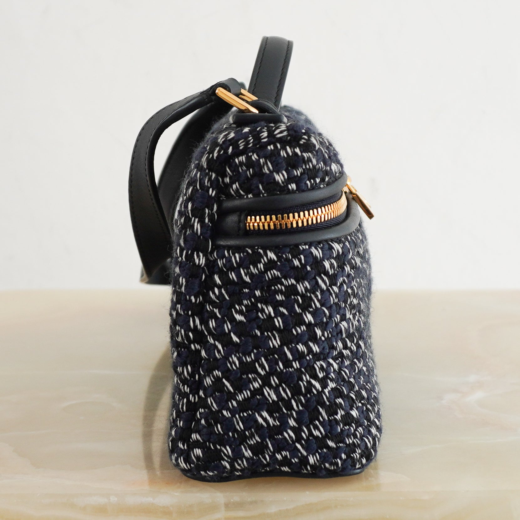 Loro Piana Extra Pocket Tweed Bag L29 RRP £2500 | Authentic Preloved