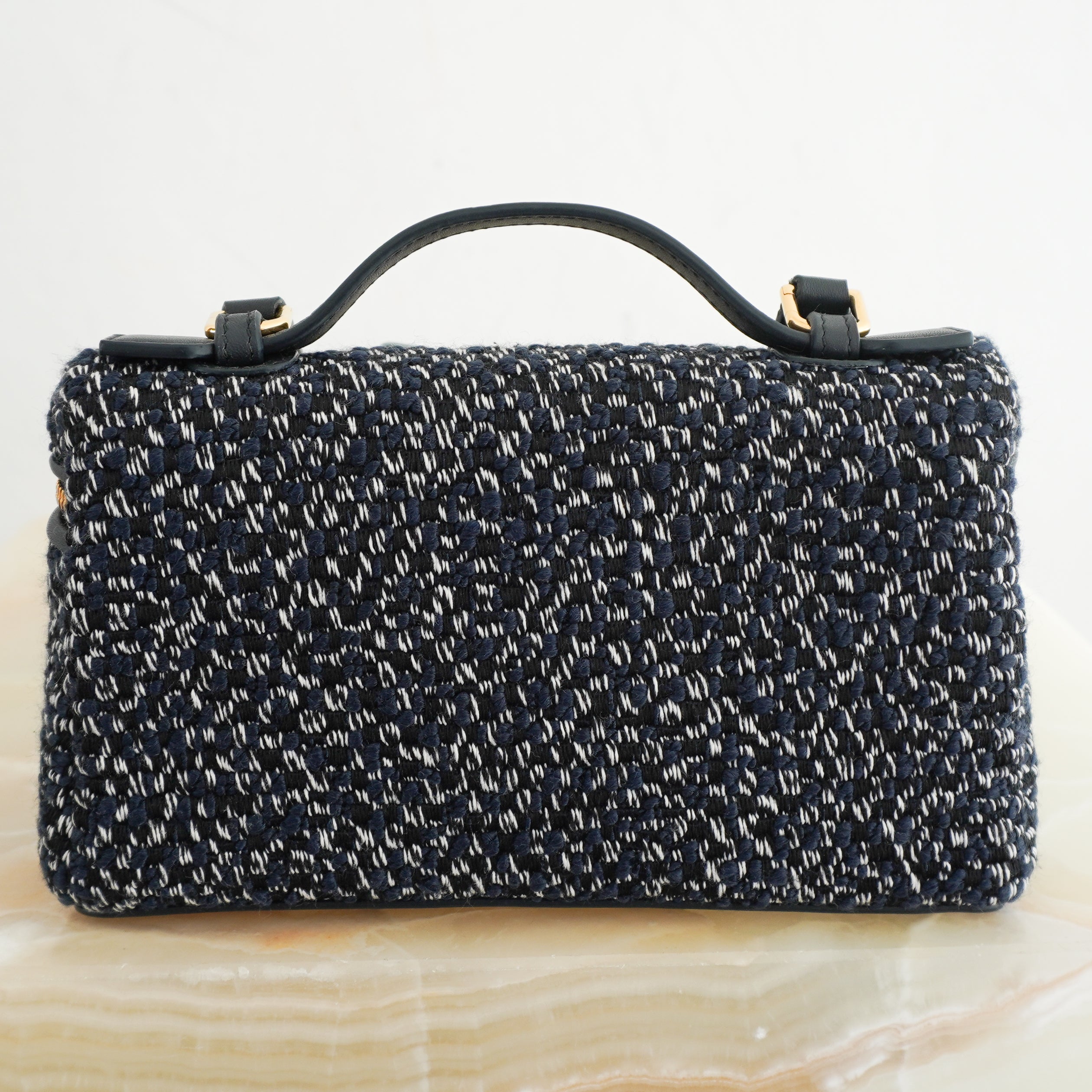 Loro Piana Extra Pocket Tweed Bag L29 RRP £2500 | Authentic Preloved