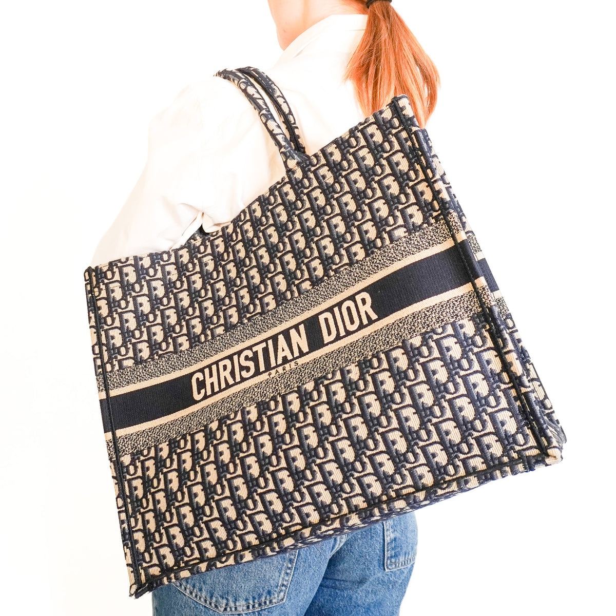 Christian Dior Large Oblique Book Tote Bag (RRP £2600) | Authentic Preloved