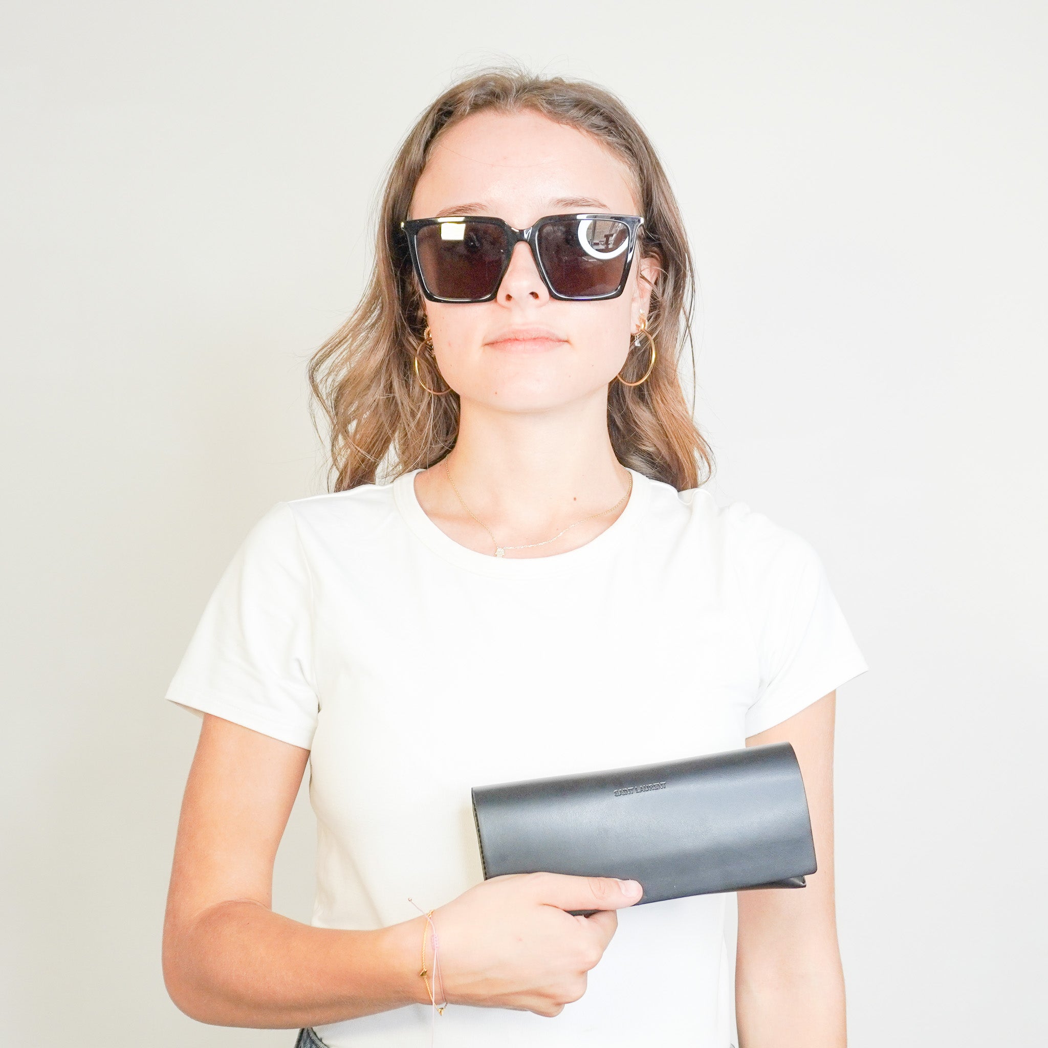 Saint Laurent Oversized Black Square Sunglasses (RRP £380) | Authentic Preloved FINAL SALE