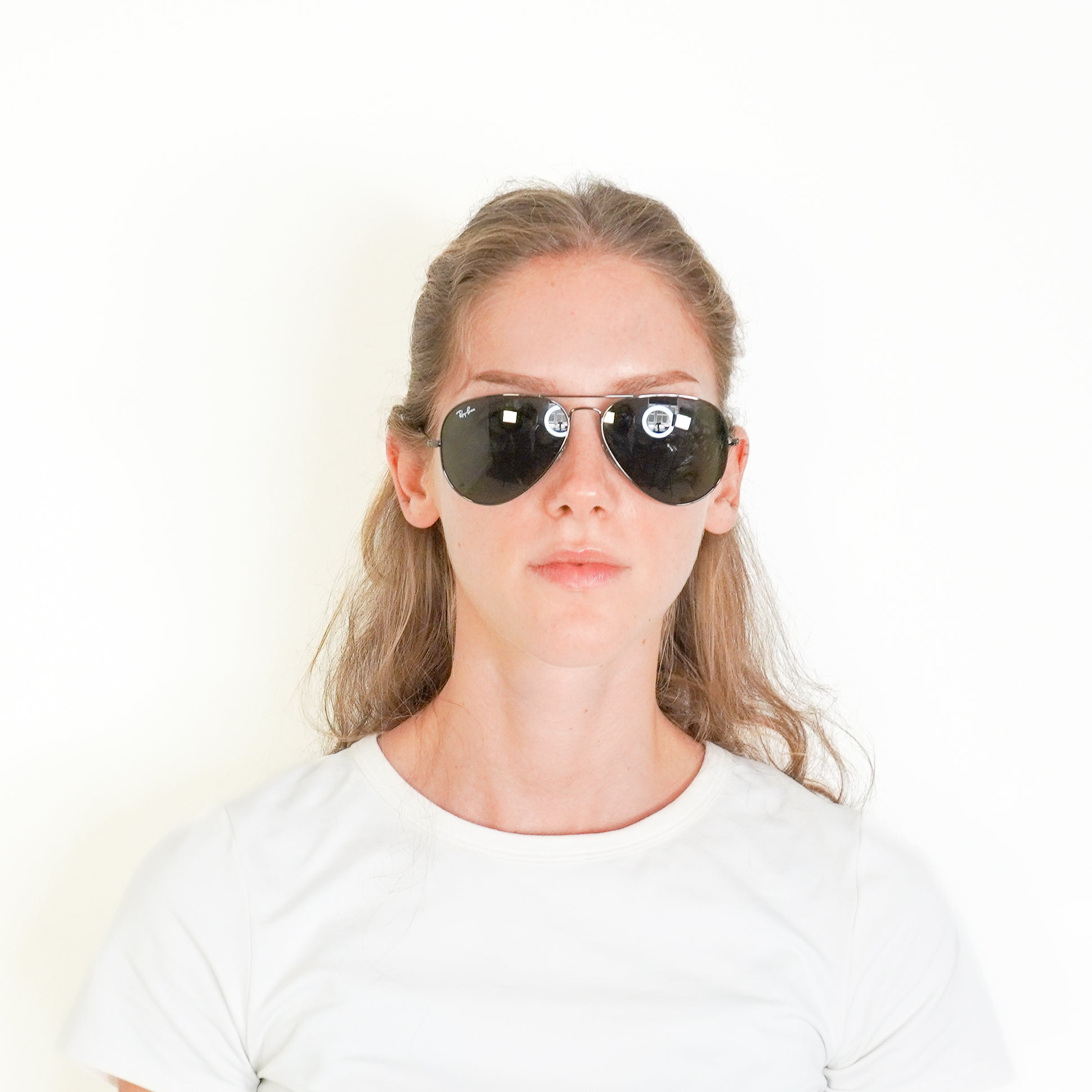 Ray-Ban RB3025 Aviator Large Metal Black Sunglasses (RRP £155) | Authentic Preloved FINAL SALE