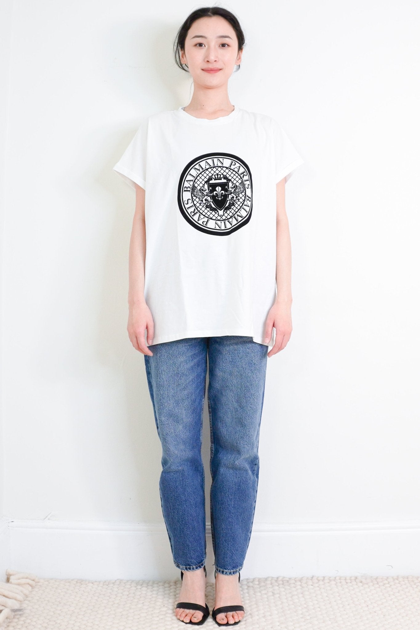 Balmain White Logo T-Shirt RRP £380 | Authentic Preloved - Reloved Again