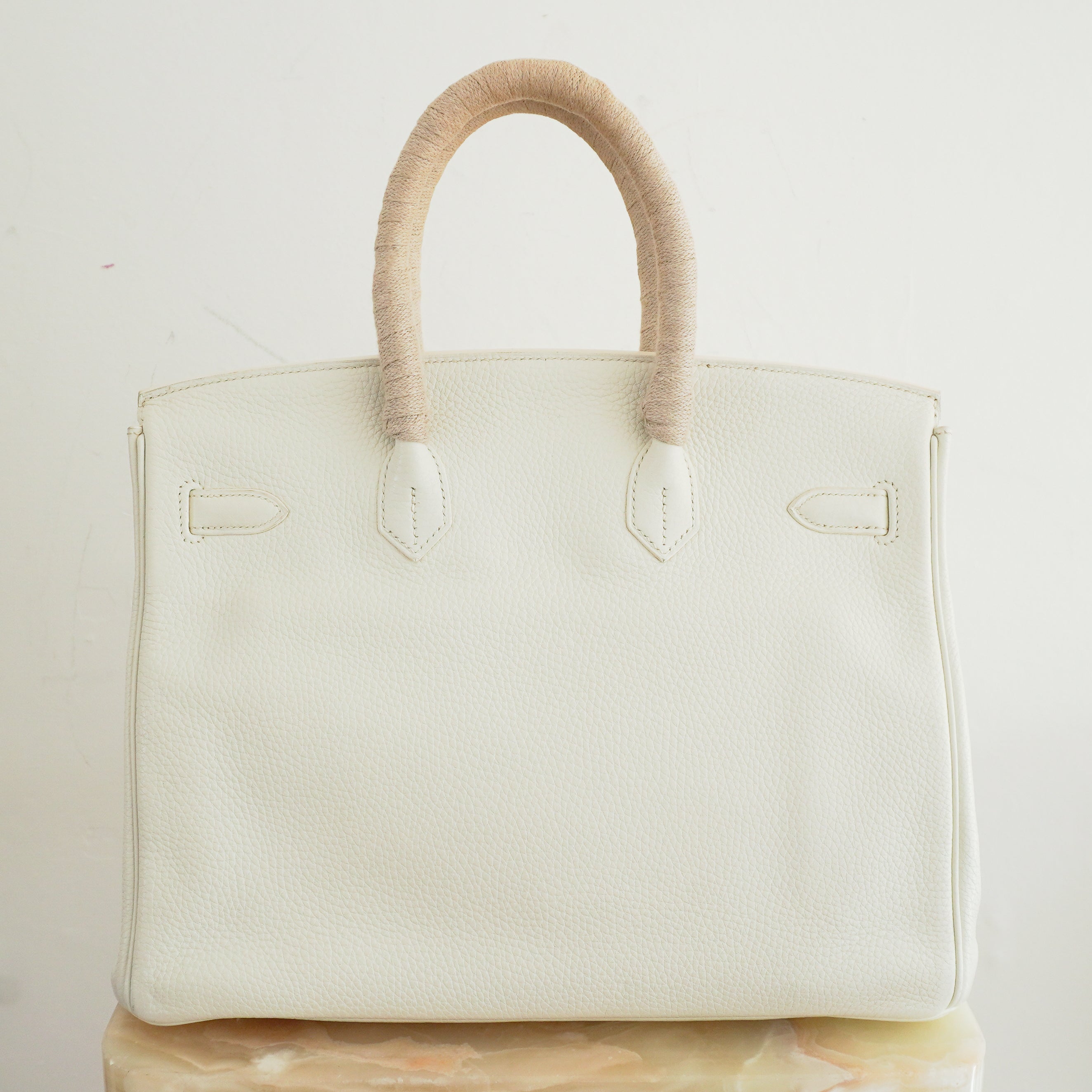 Hermès White Birkin 35 Togo Leather Palladium Hardware | Authentic Preloved