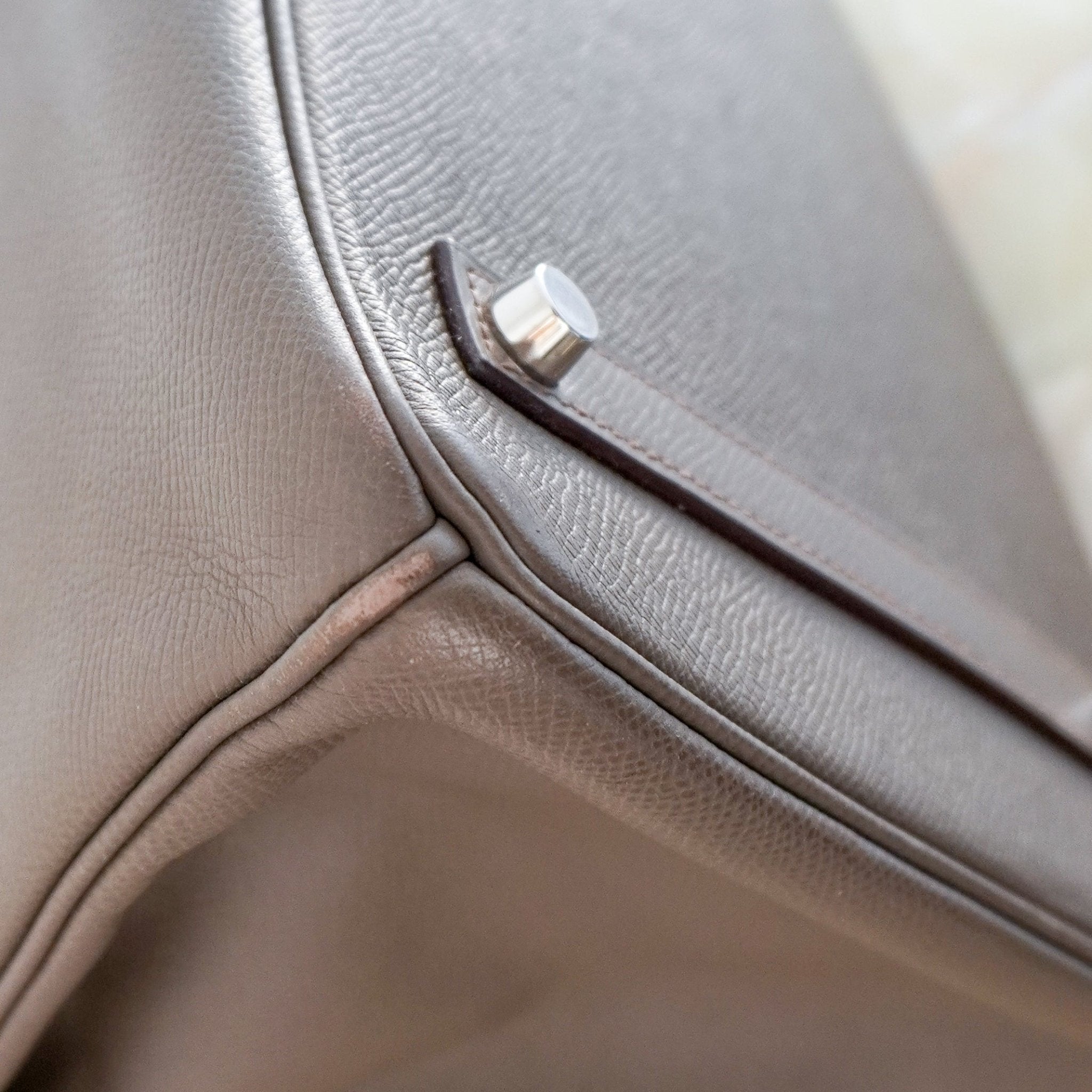Hermès Birkin 35 Retourne in Etoupe Epsom Leather Palladium Hardware | Authentic Preloved - Reloved Again