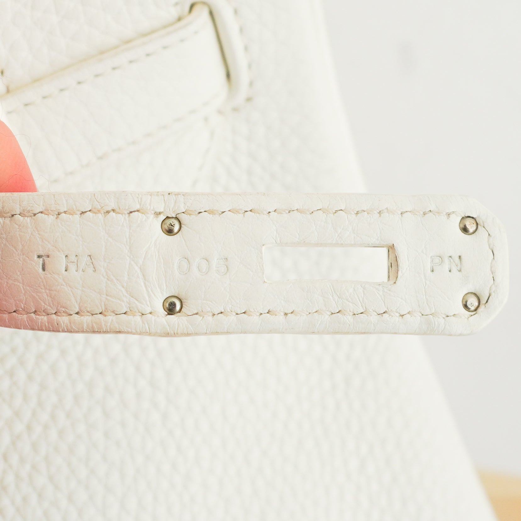 Hermès White Birkin 35 Togo Leather Palladium Hardware | Authentic Preloved - Reloved Again