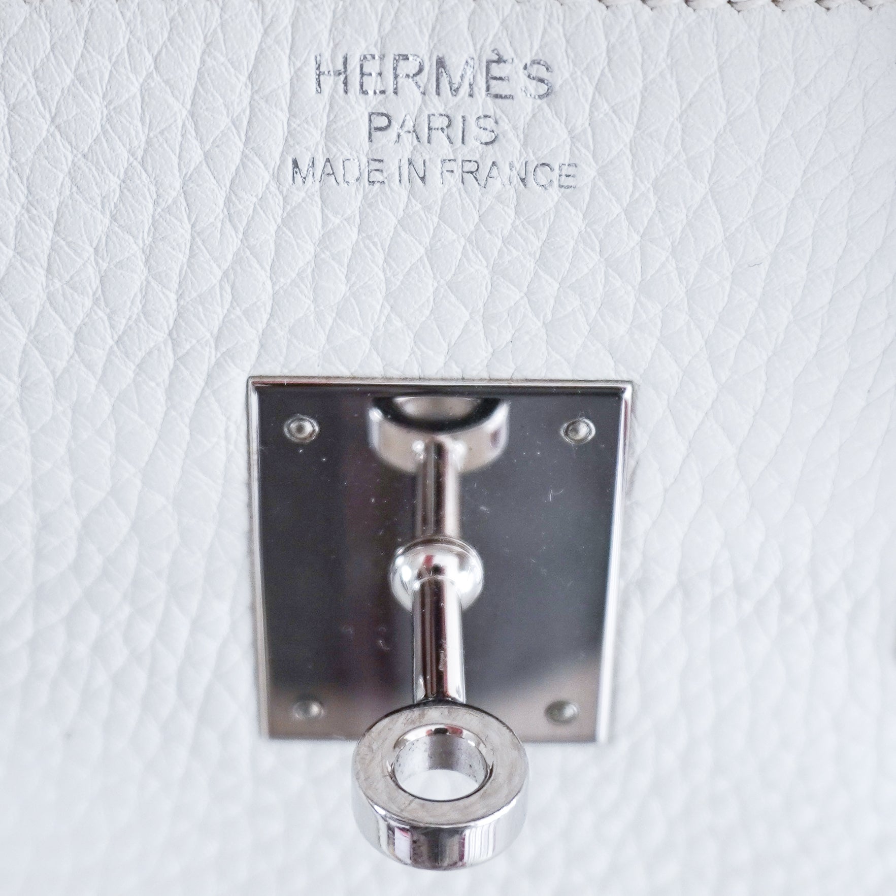 Hermès White Birkin 35 Togo Leather Palladium Hardware | Authentic Preloved - Reloved Again