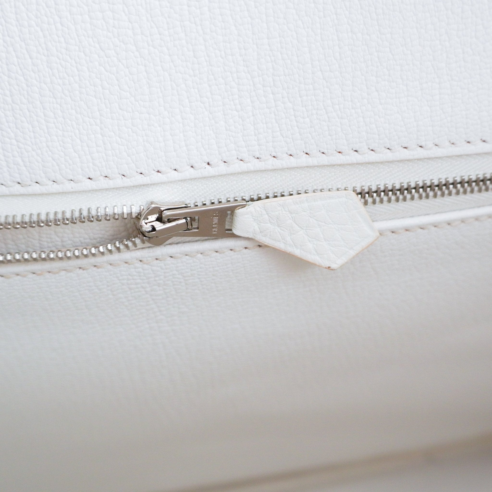 Hermès White Birkin 35 Togo Leather Palladium Hardware | Authentic Preloved - Reloved Again