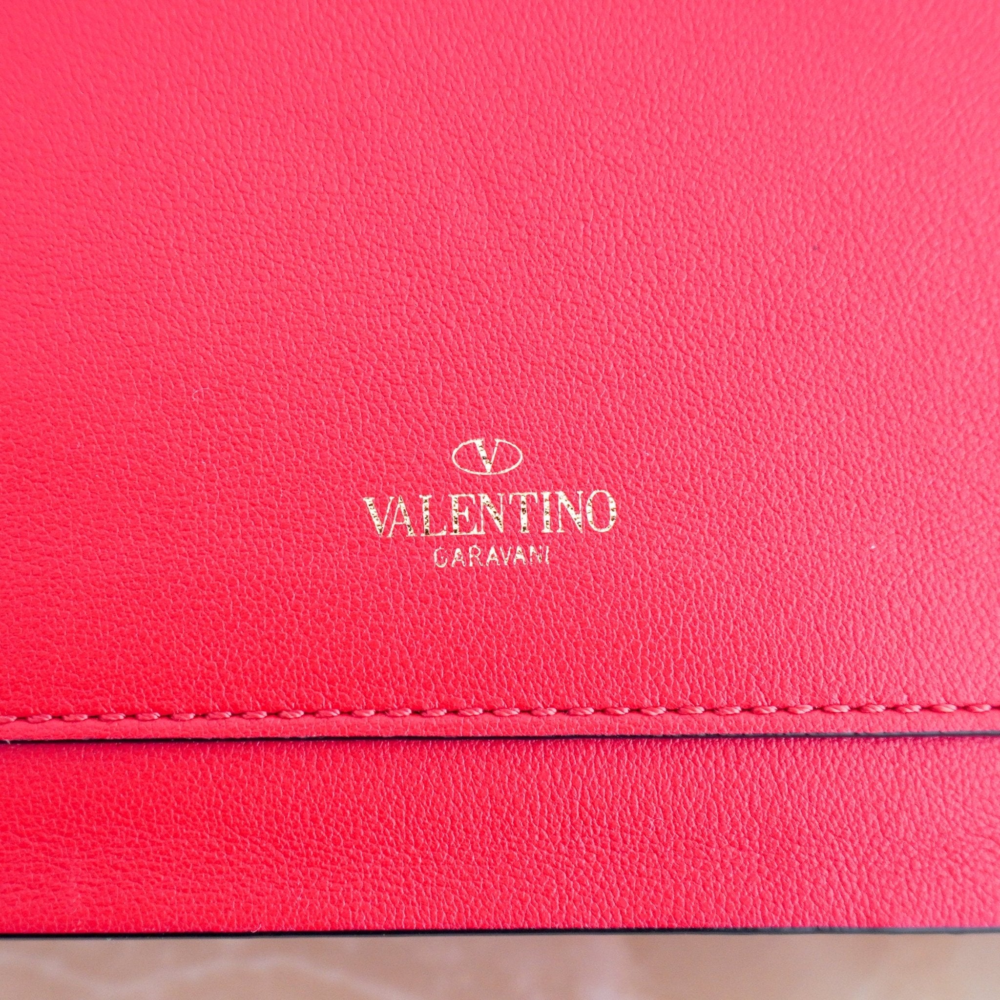 Valentino Garavani Rockstud Small Shoulder Bag in Rouge Pur Red Leather RRP (£1490) | Authentic Preloved - Reloved Again