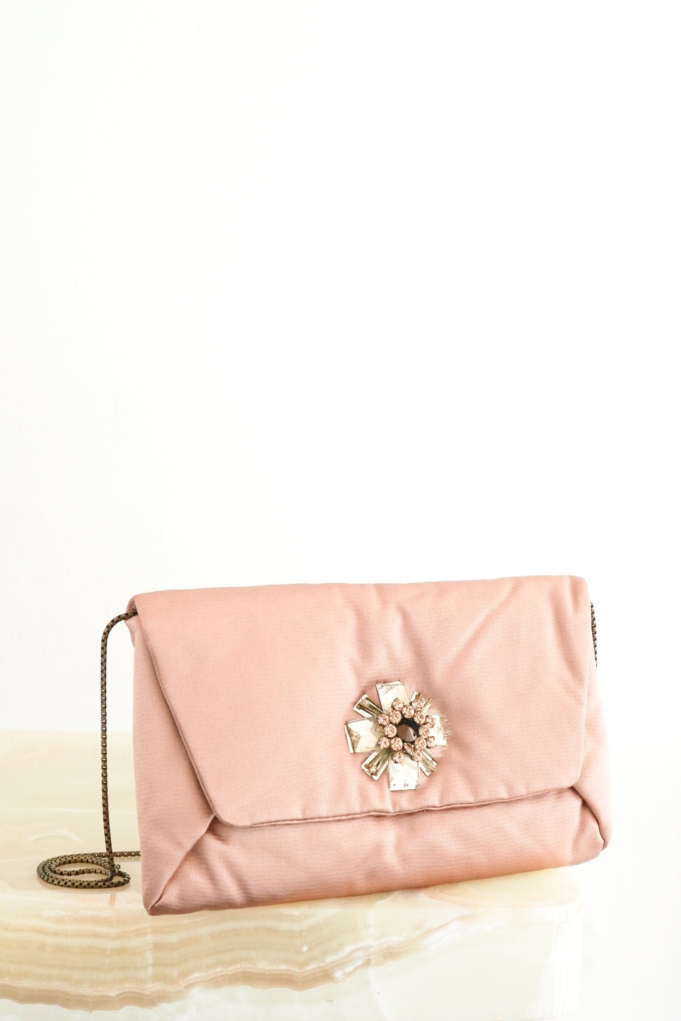NEW Lanvin Pink Bag Flat Clutch in Satin RRP £540 | Authentic Preloved - Reloved Again