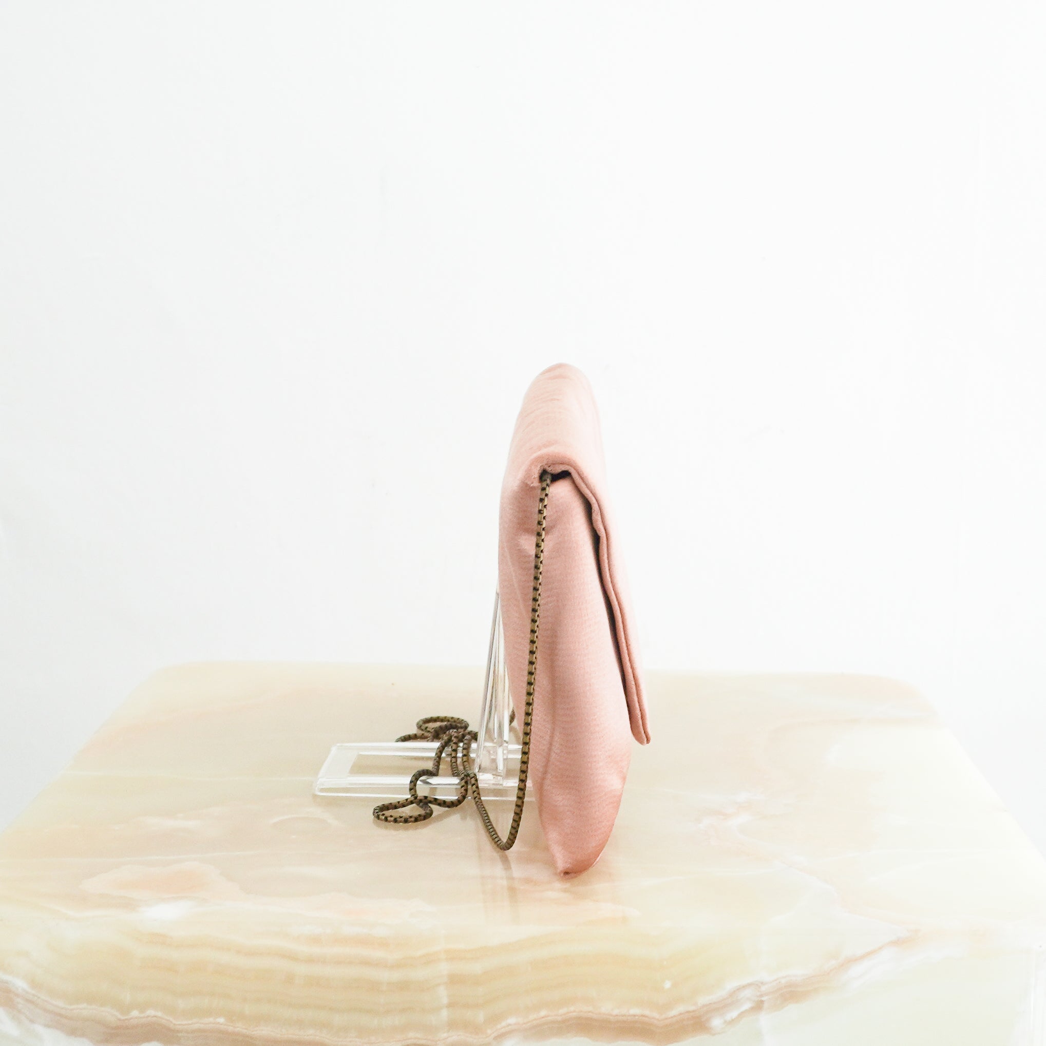 NEW Lanvin Pink Bag Flat Clutch in Satin RRP £540 | Authentic Preloved - Reloved Again