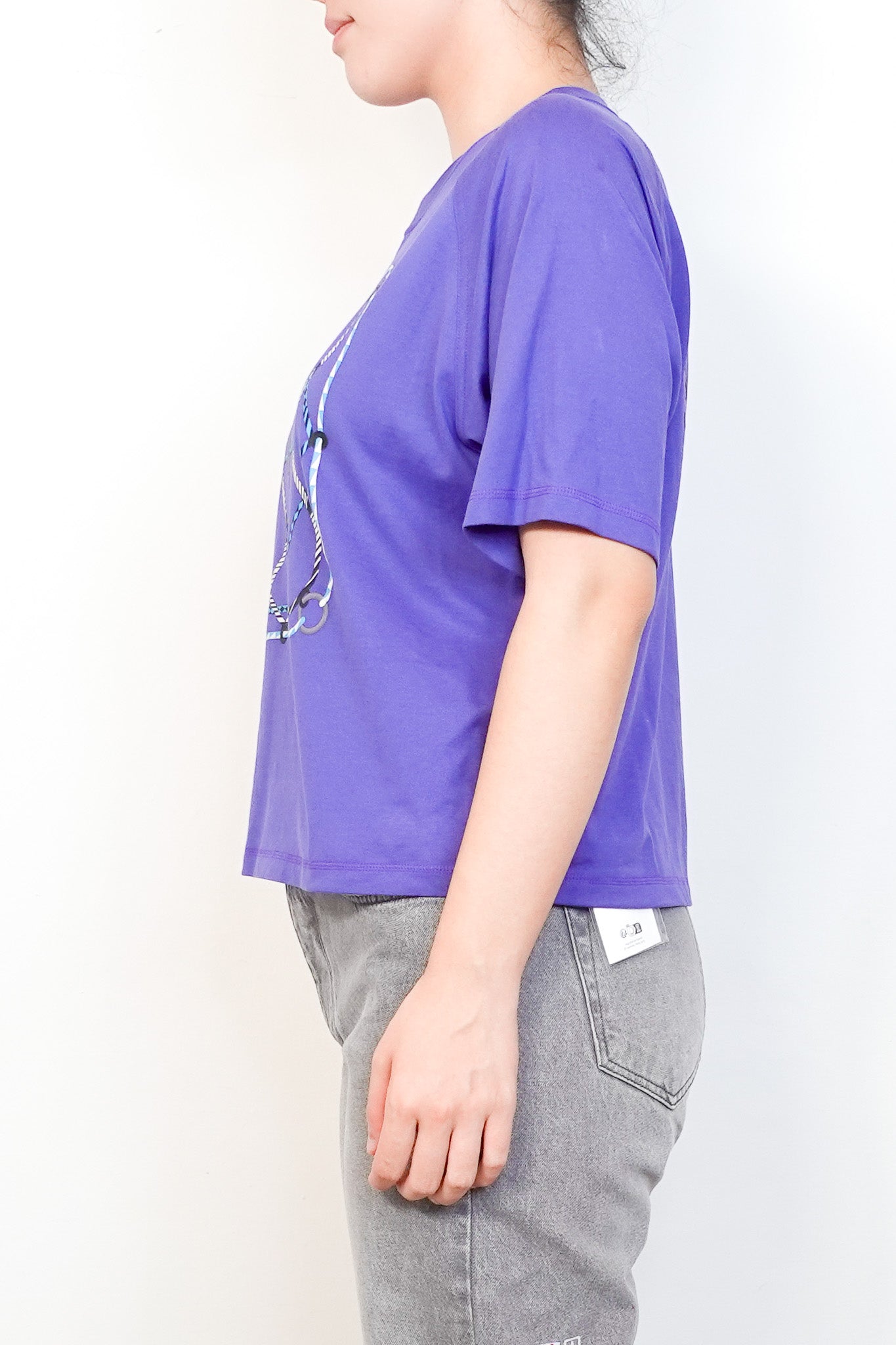 NEW Hermès Paris Purple Figure Artistique T-Shirt RRP £500 | Authentic Preloved - Reloved Again