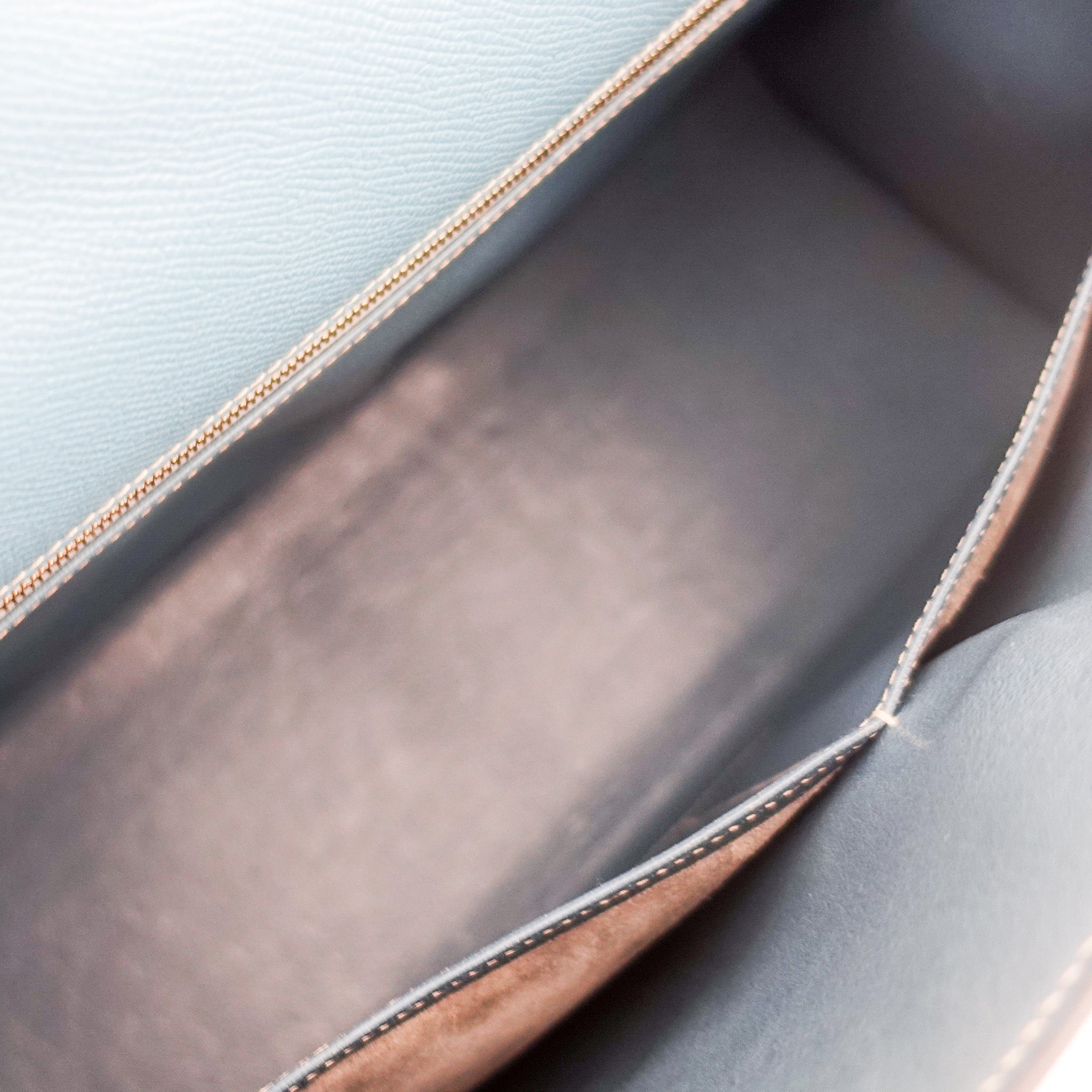 Hermes Kelly 35 - Epsom leather blue jean gold hardware | Authentic Preloved - Reloved Again