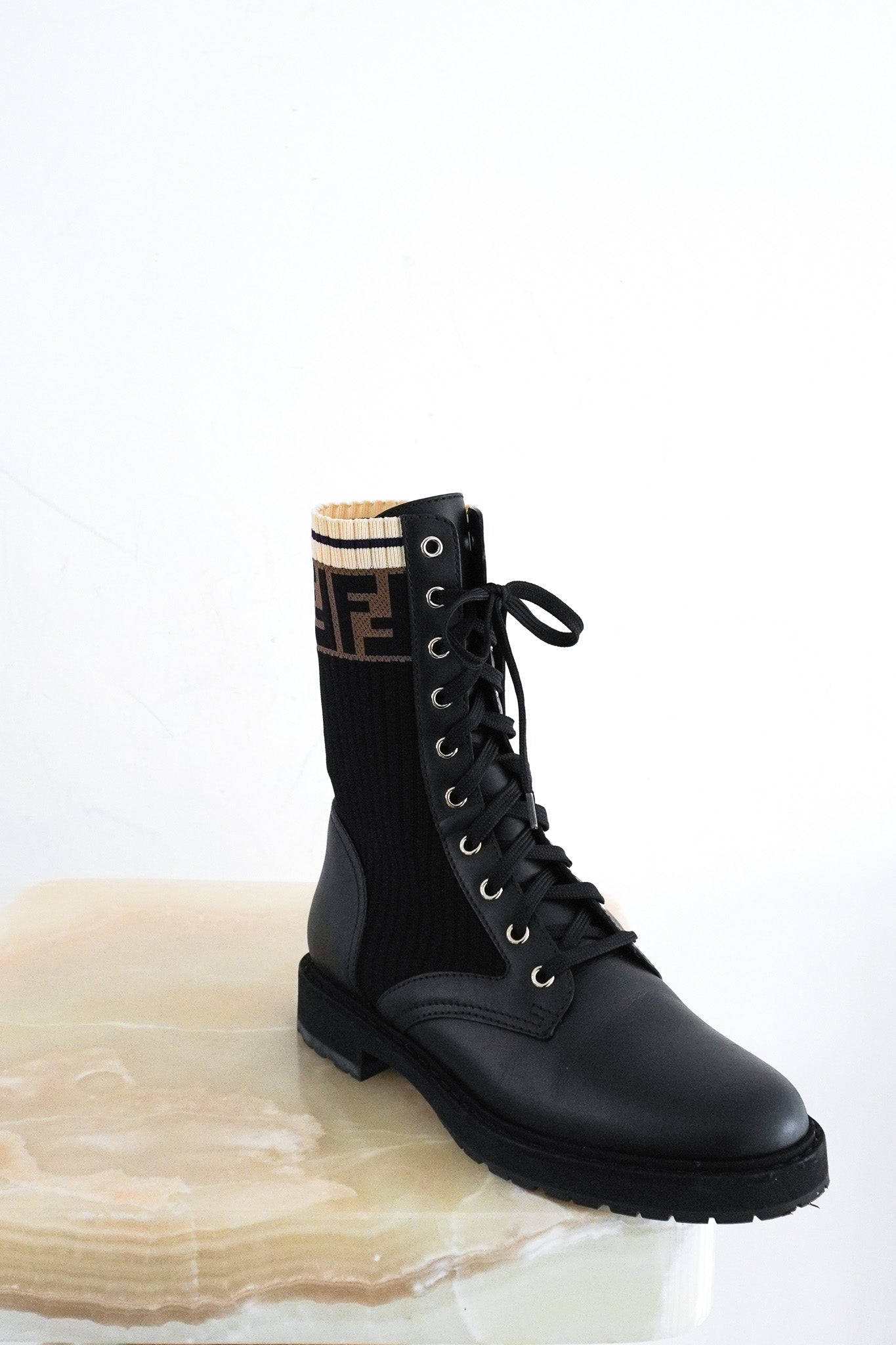 Fendi Leather Rockoko Boots RRP £830 | Authentic Preloved - Reloved Again