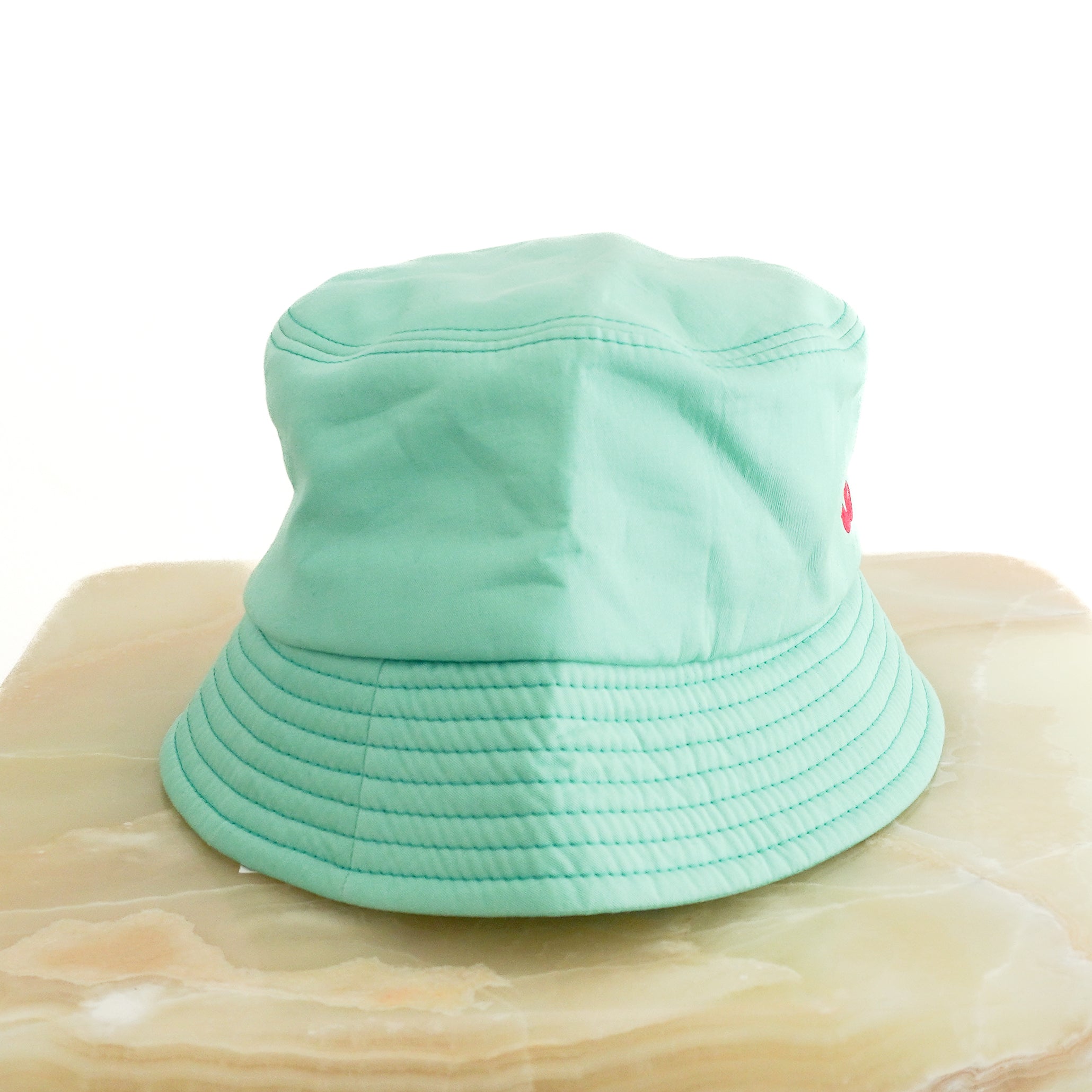 Chanel CC Cotton Cloche Bucket Hat in Mint Green (RRP £820) | Authentic Preloved FINAL SALE