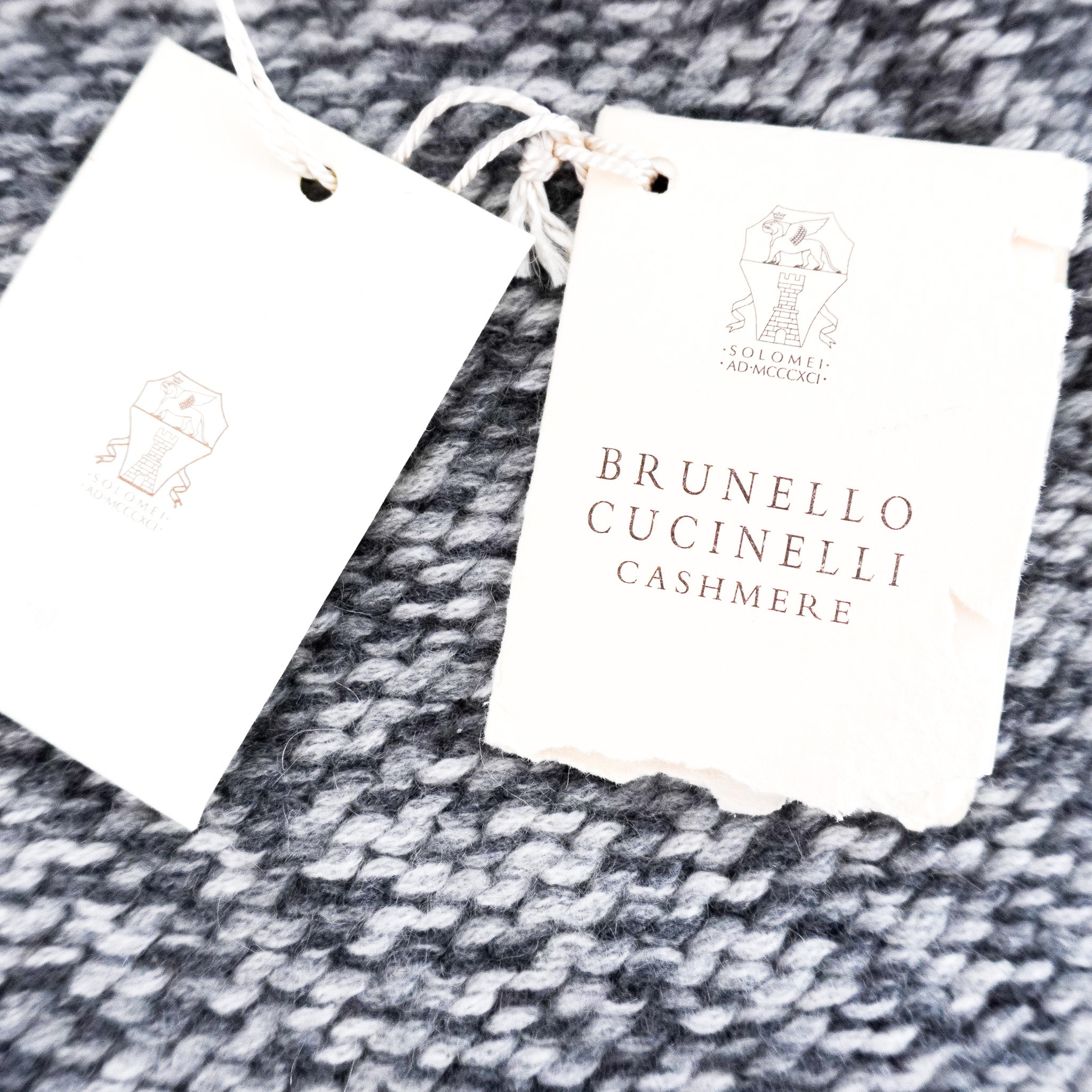 Bruno Cuchinelli Grey Knitted Dickie RRP £1000 | Authentic Preloved - Reloved Again