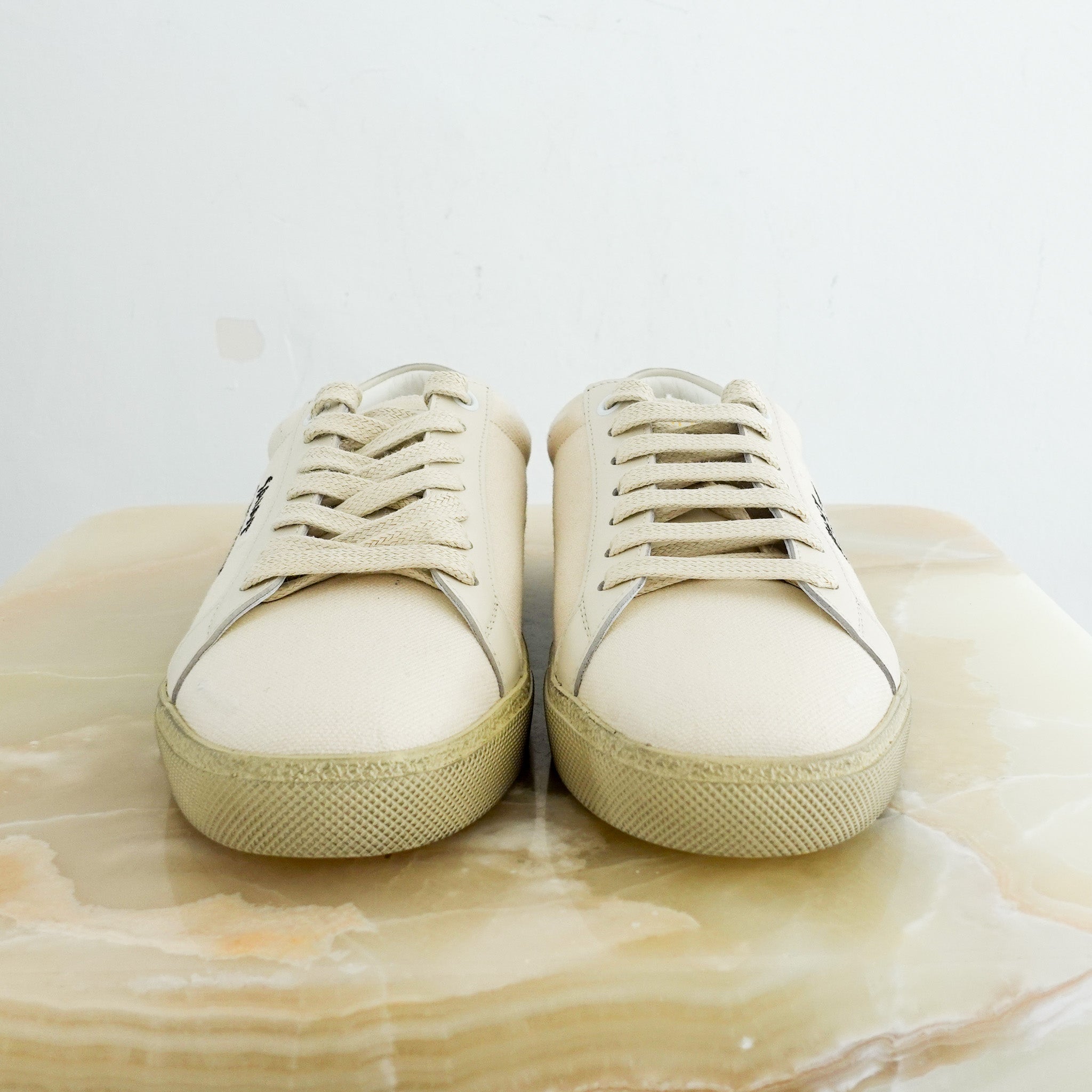 NEW Saint Laurent Glass Court Trainers RRP £555 | Preloved Authentic