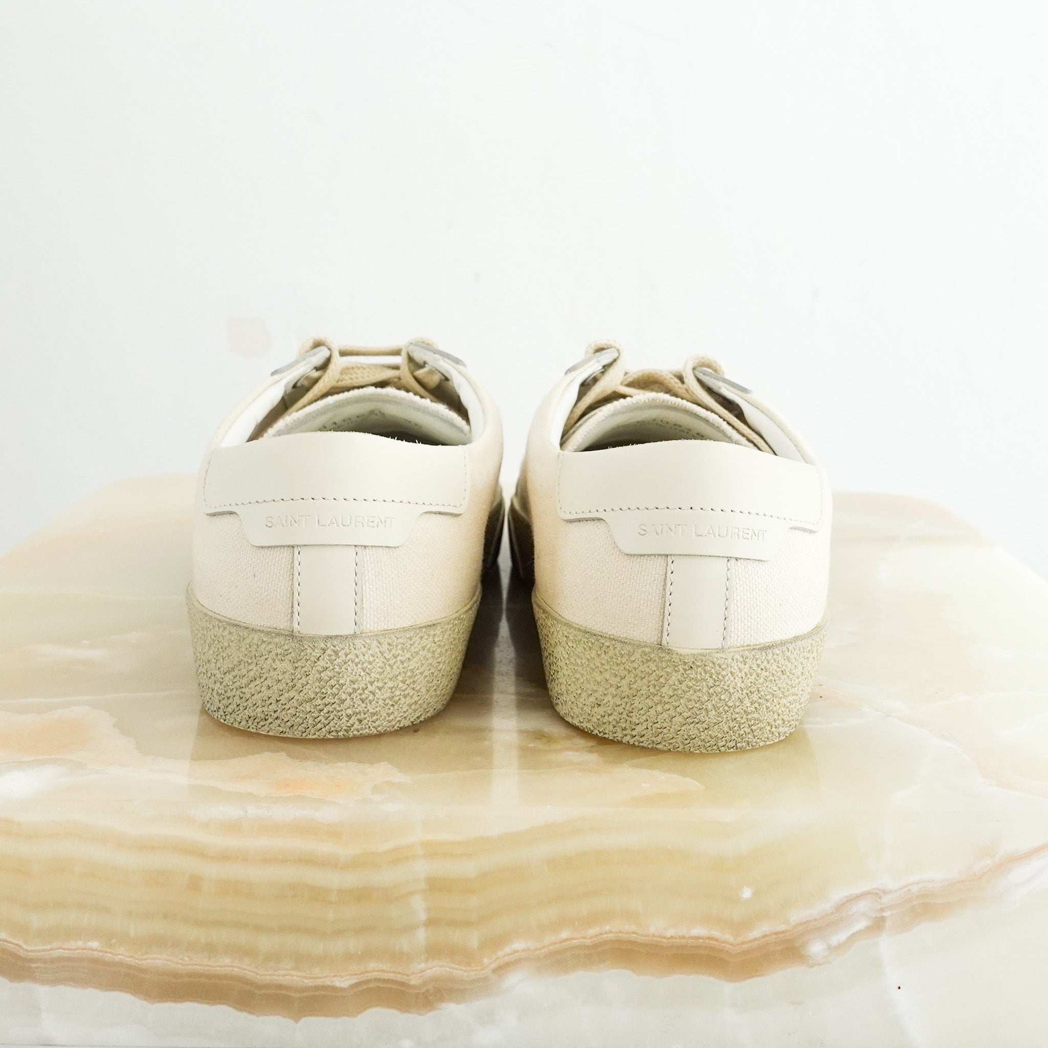 NEW Saint Laurent Glass Court Trainers RRP £555 | Preloved Authentic