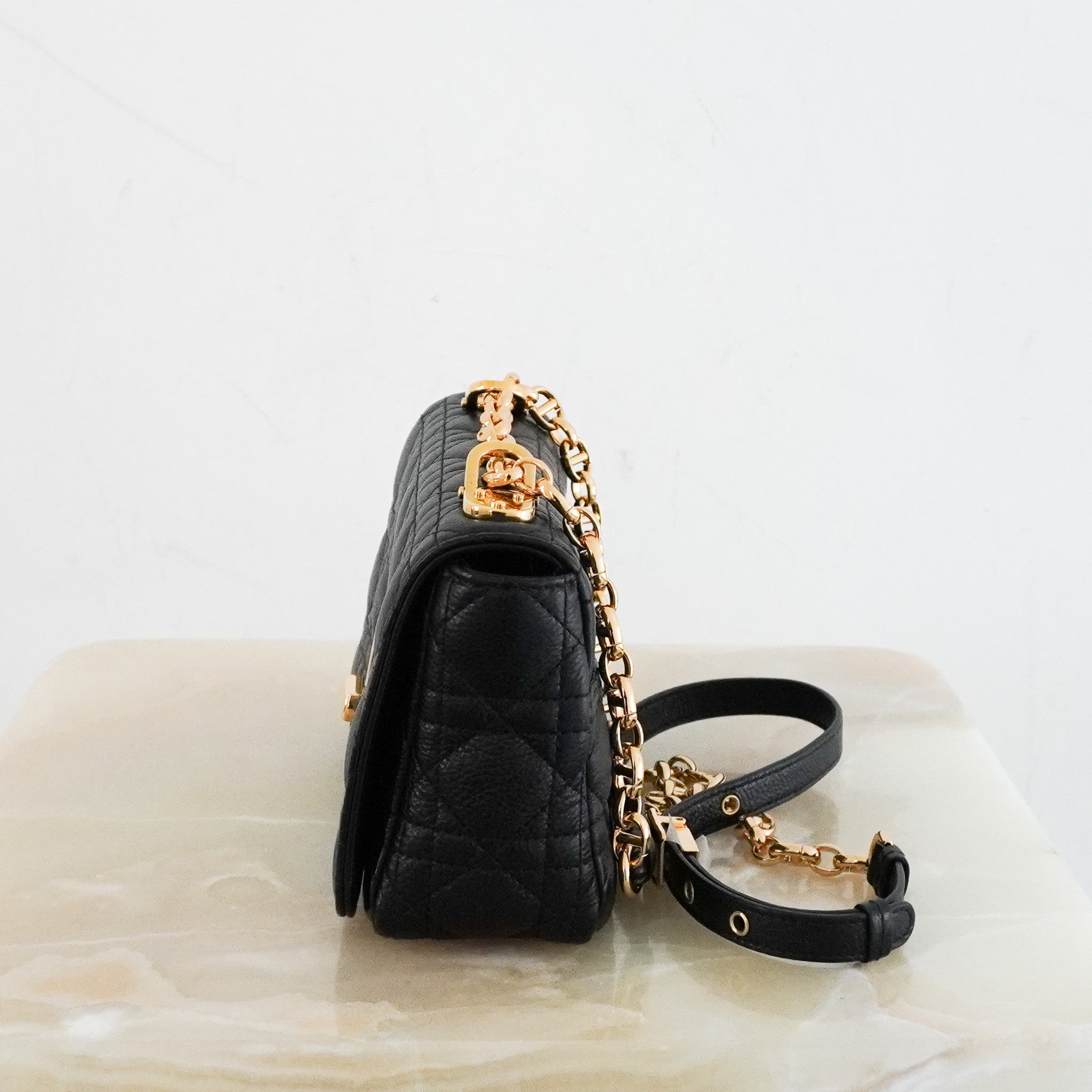 Dior Caro Small Bag in Black RRP £3150 | Authentic Preloved - Reloved Again