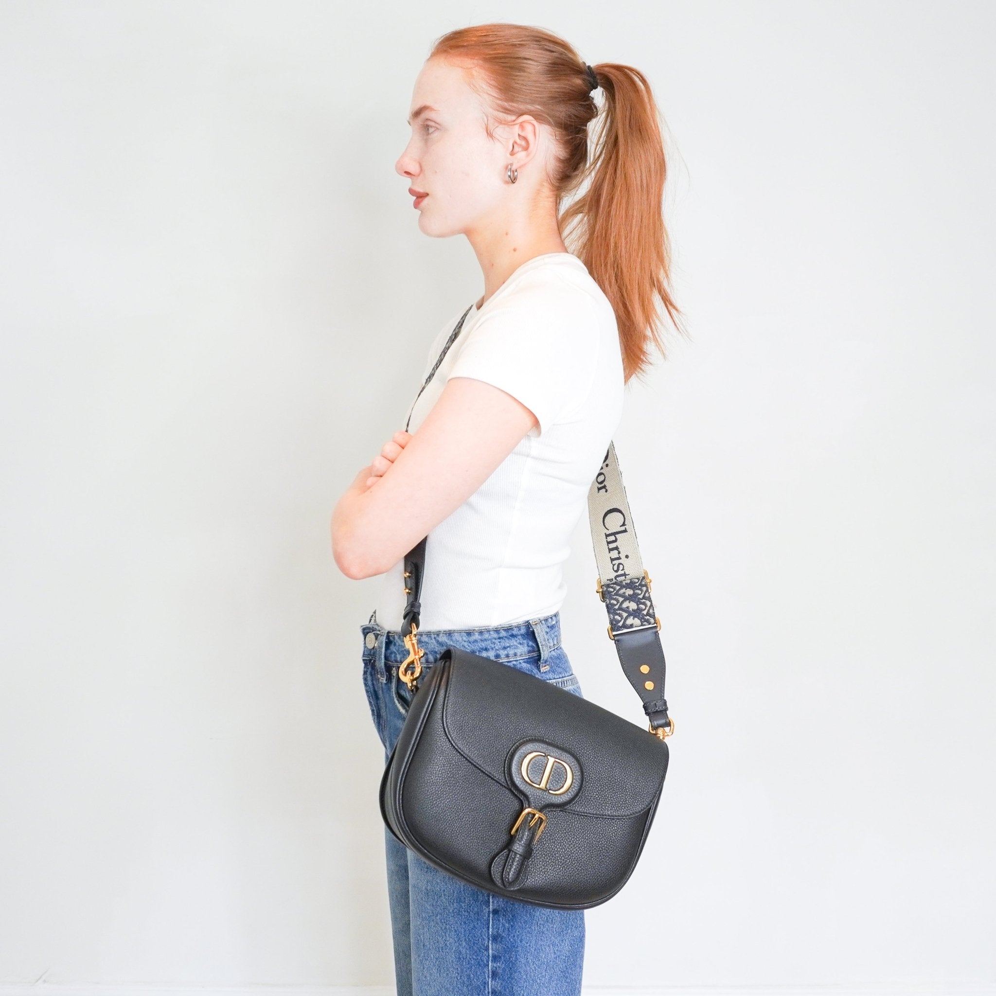 Dior Black Large Bobby Bag in Grained Calfskin RRP £3250 | Authentic Preloved - Reloved Again