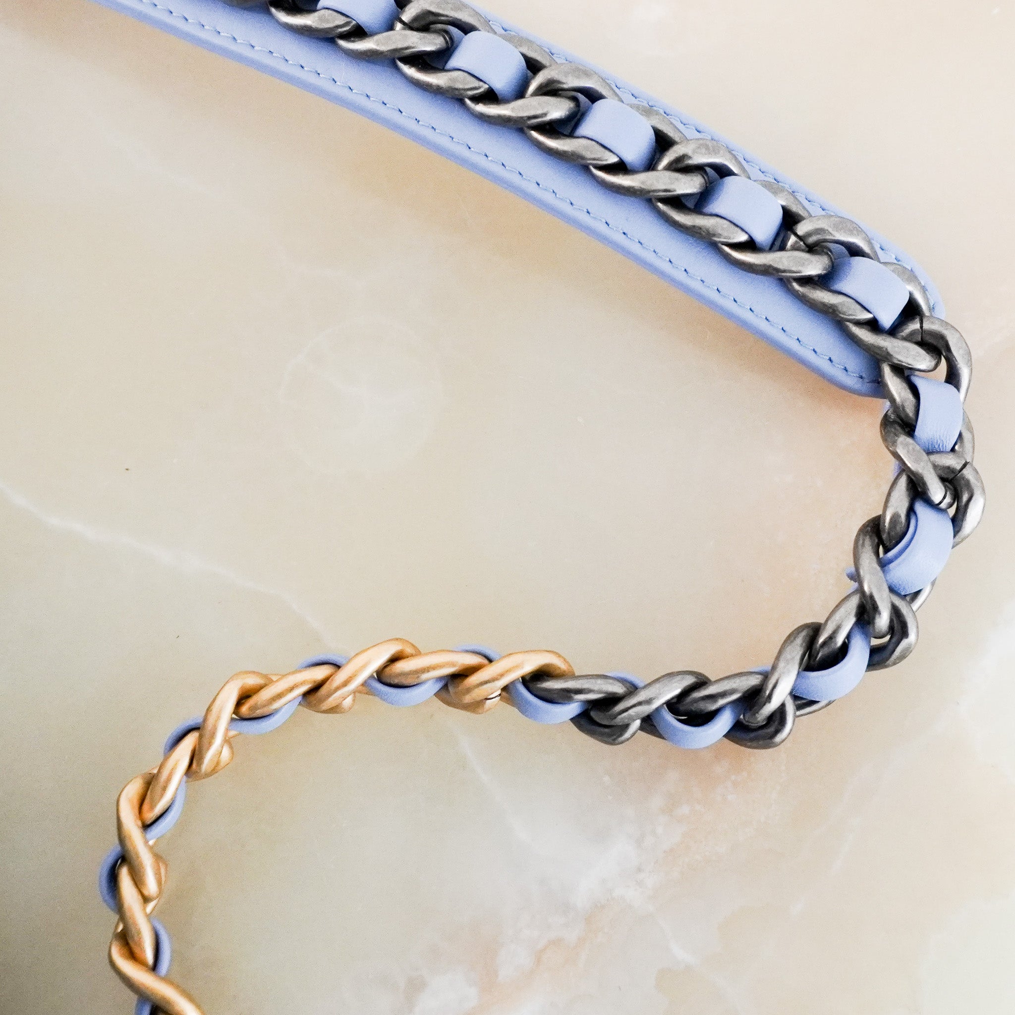 NEW Chanel 19 Blue Sequin Small Single Flap Bag RRP £5500 | Authentic Preloved - Reloved Again