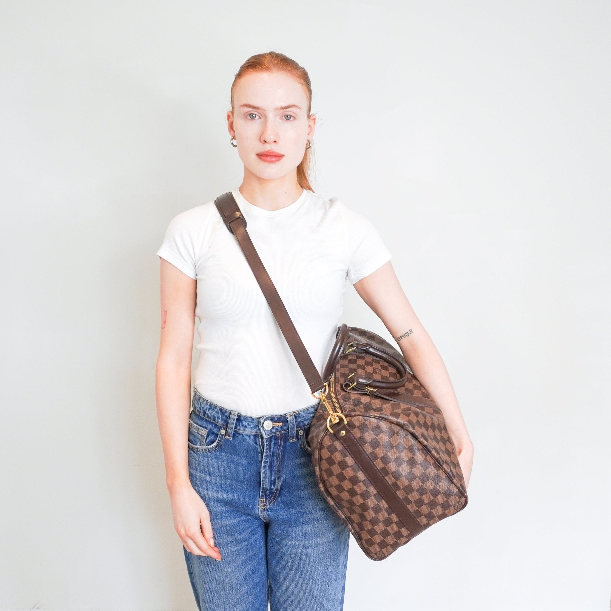 Louis Vuitton Damier Keepall Bandoulière 45 Bag RRP £1960 | Authentic Preloved - Reloved Again