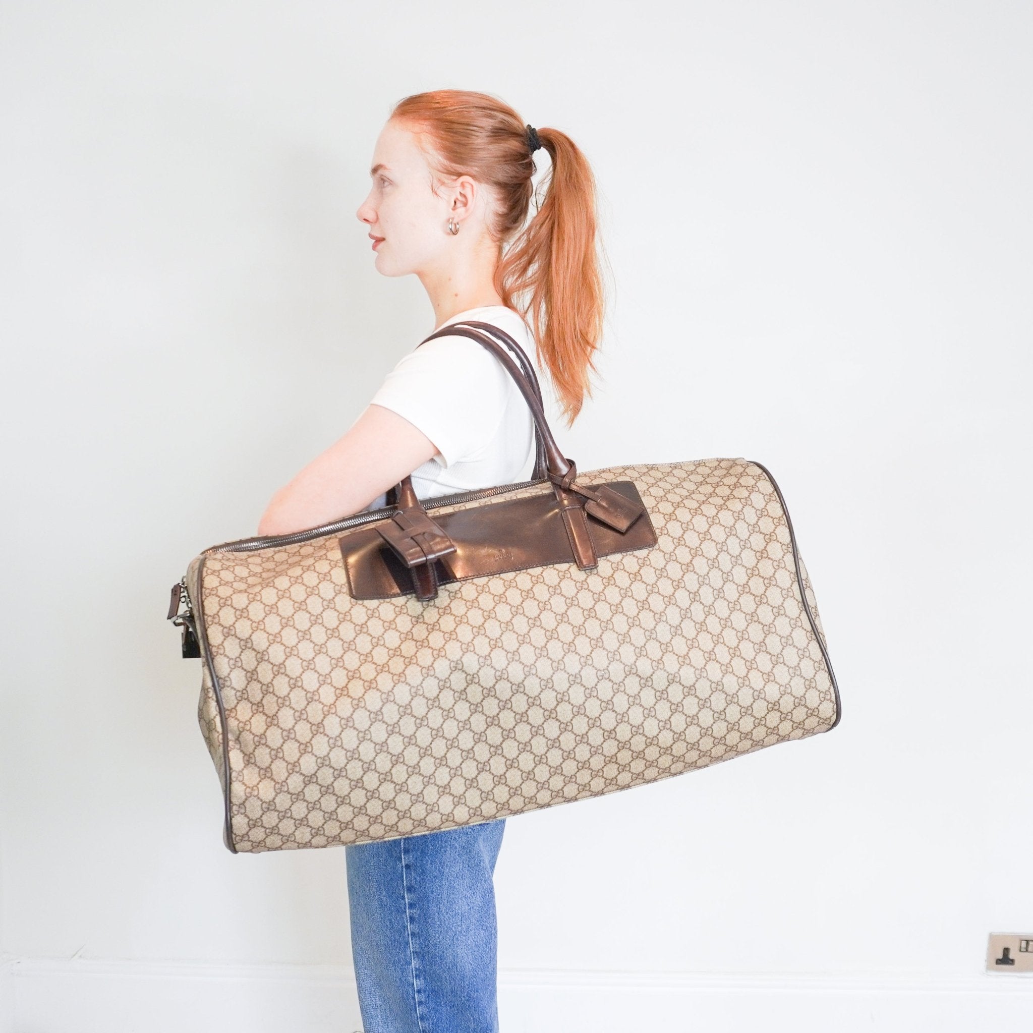 Gucci Vintage Monogram Keepall Bag | Authentic Preloved - Reloved Again