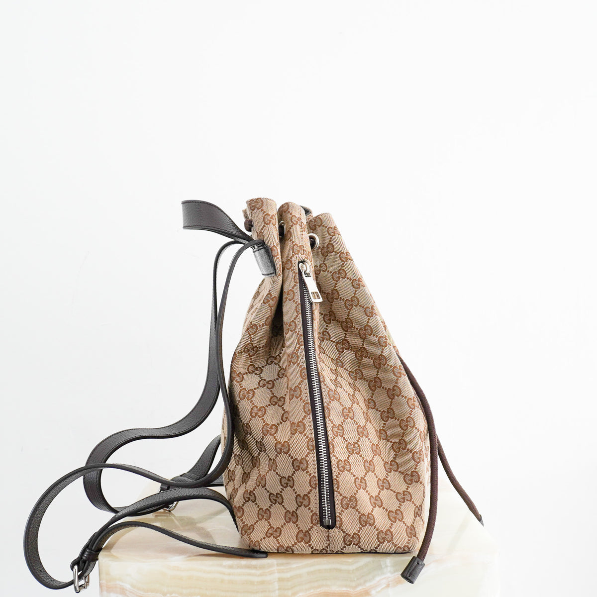Gucci GG Logo Drawstring Backpack | Authentic Preloved