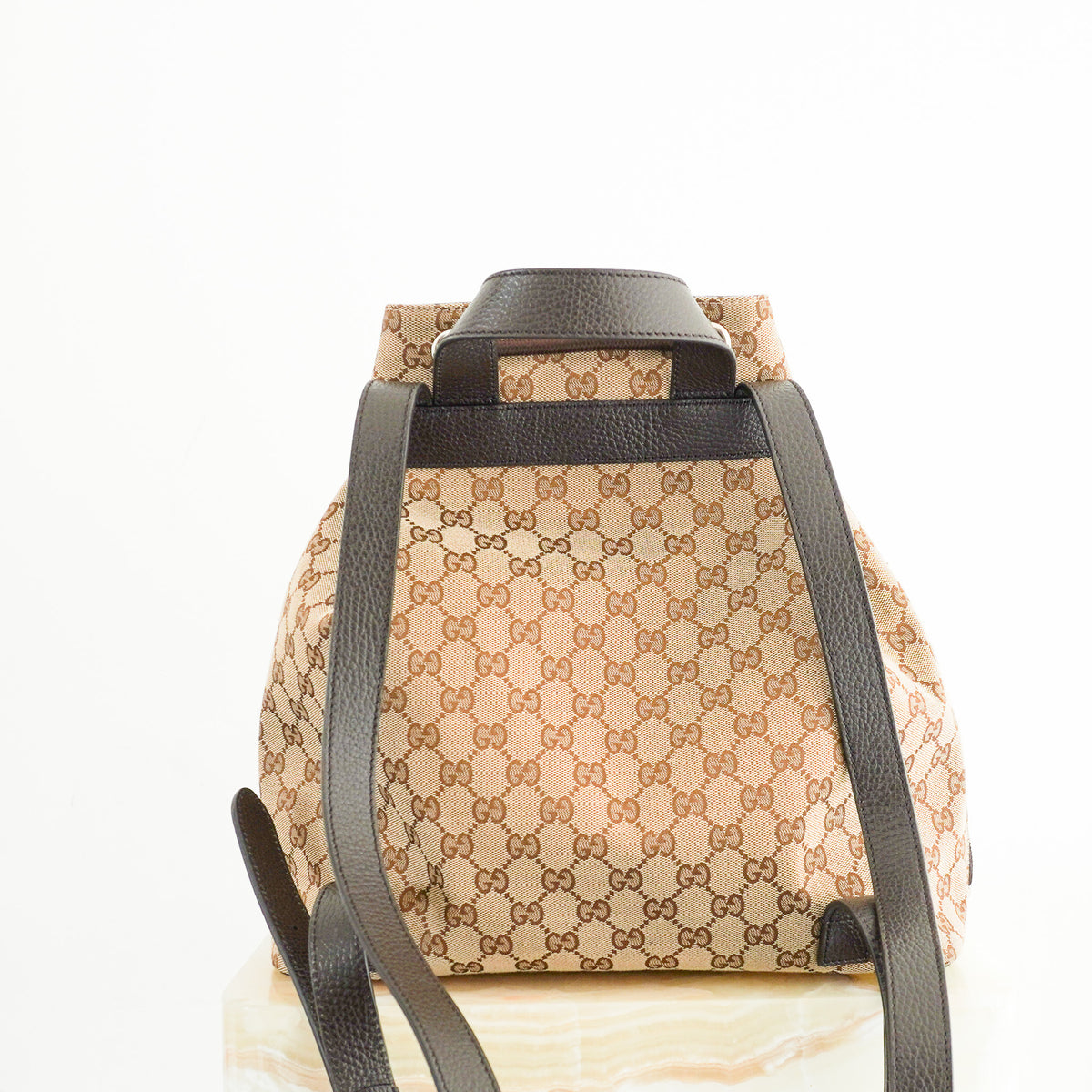 Gucci GG Logo Drawstring Backpack | Authentic Preloved - Reloved Again