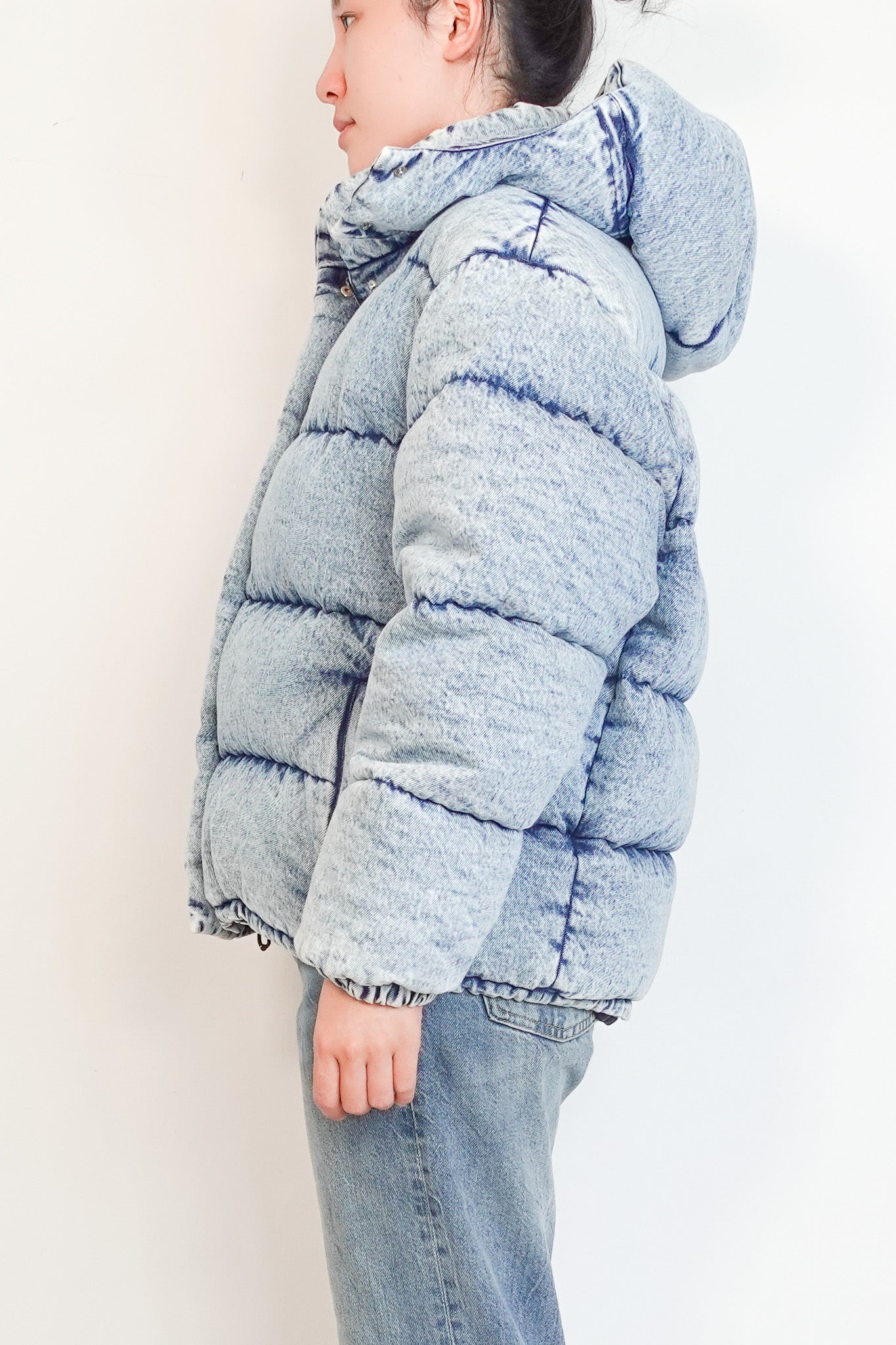 NEW Miu Miu Blue Denim Premium Down Puffer Jacket RRP £3000 | Authentic Preloved