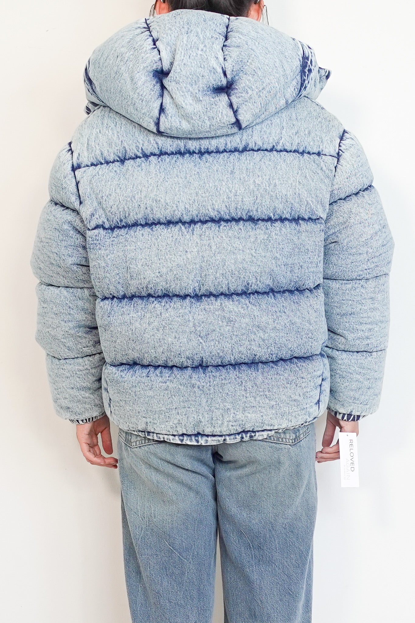 NEW Miu Miu Blue Denim Premium Down Puffer Jacket RRP £3000 | Authentic Preloved