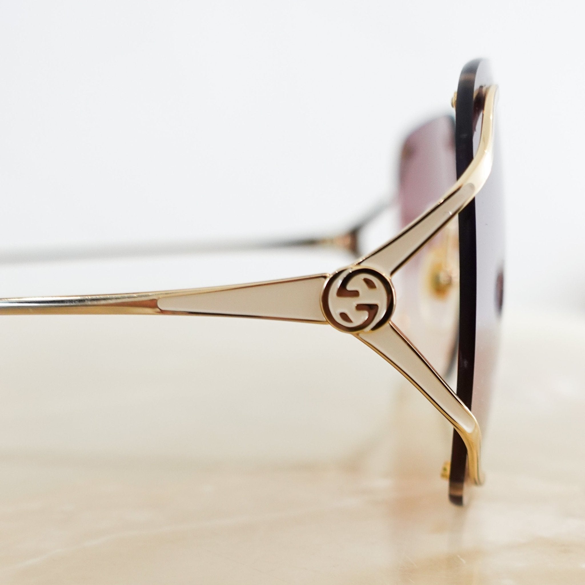 Gucci Brown tinted Sunglasses RRP £249 | Authentic Preloved - Reloved Again