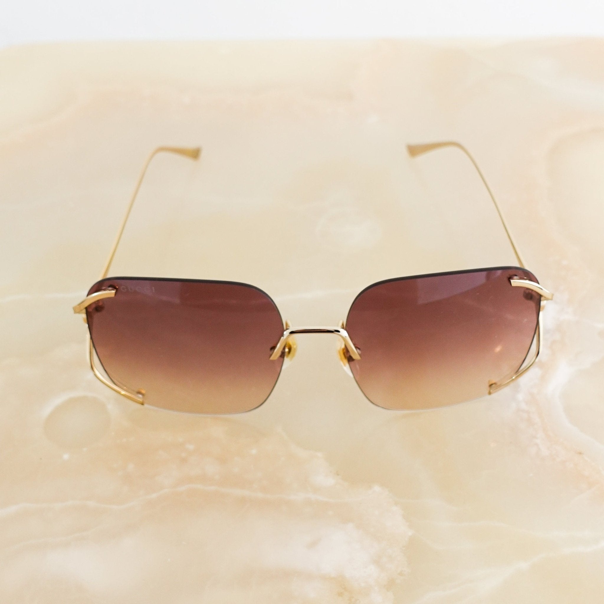 Gucci Brown tinted Sunglasses RRP £249 | Authentic Preloved - Reloved Again
