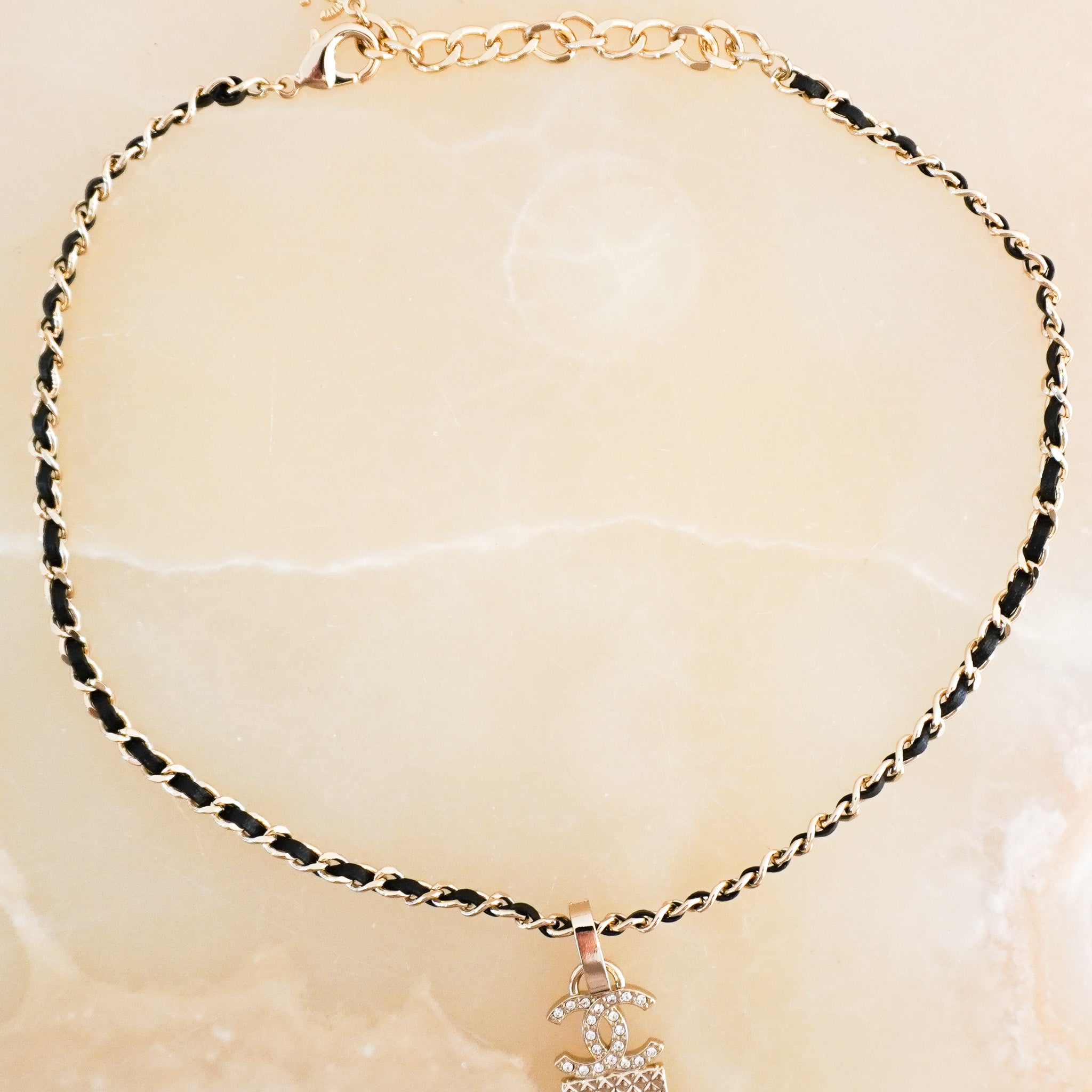 Chanel CC Interlocking Pendant Necklace RRP £1430 | Authentic Preloved - Reloved Again