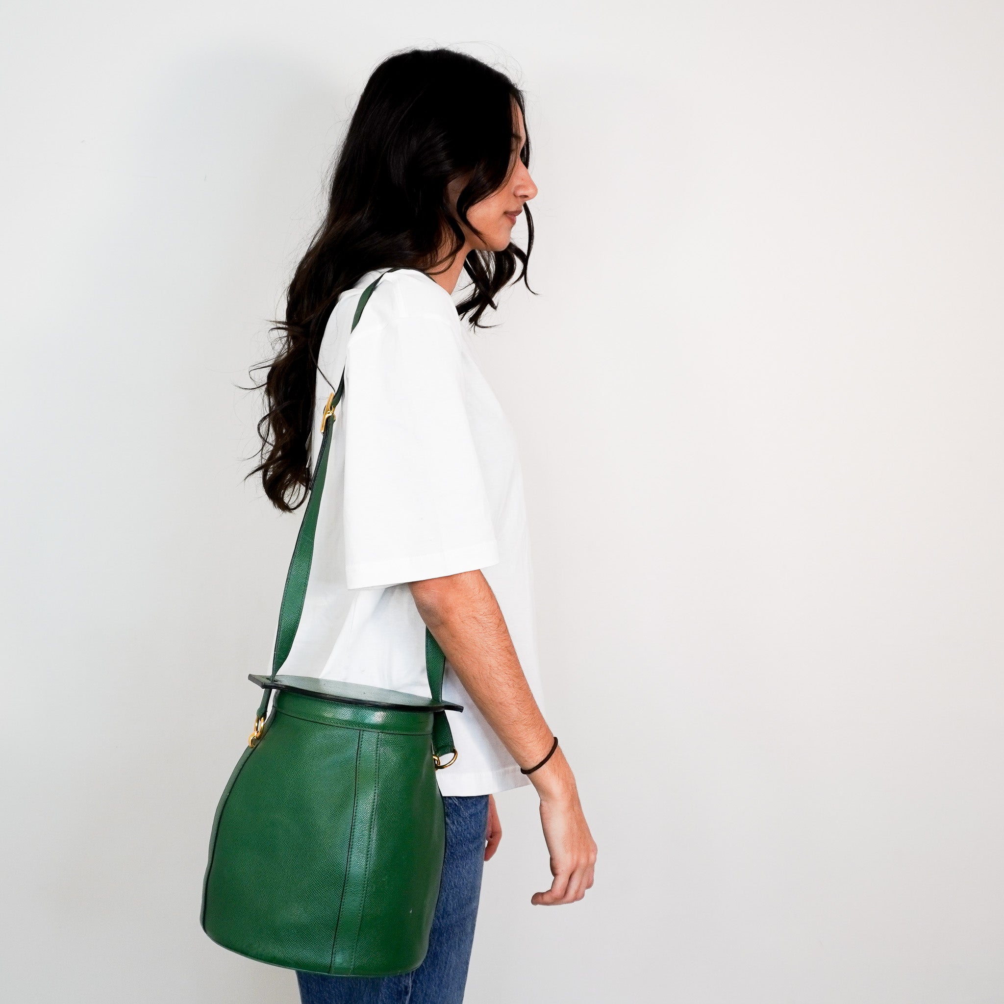 Hermès Vintage Farming Bag in Bambou Colour | Authentic Preloved - Reloved Again